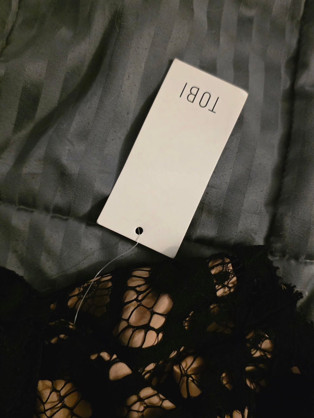 Enchanted Noir Lace Crop Blouse