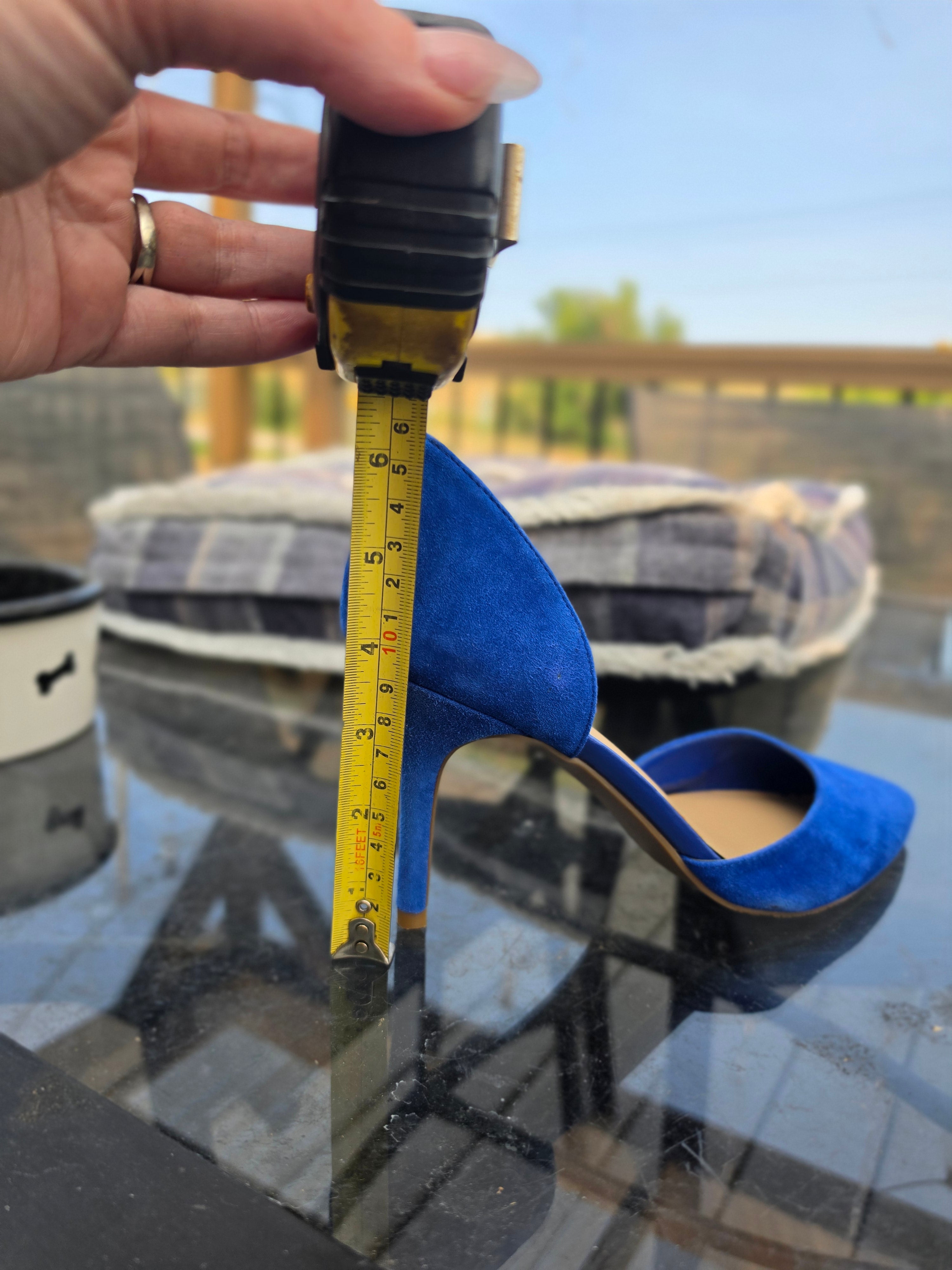 The Indigo Hour — Gomez d’Orsay Pump in Cobalt Suede