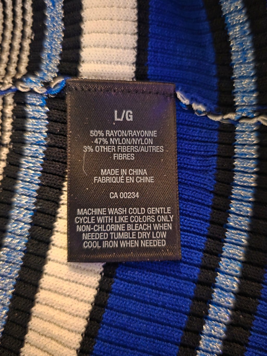 Brilliantly Striped Cobalt Sweater