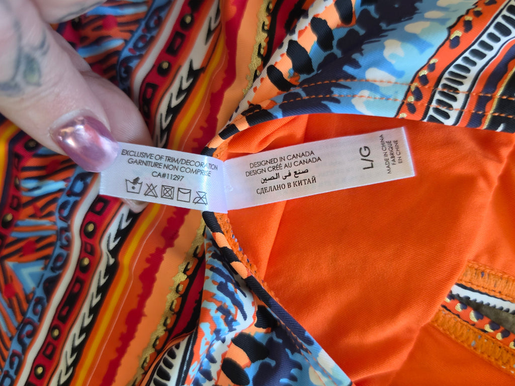 Solstice Ritual — Tribal Lace-Up One-Piece Swimsuit