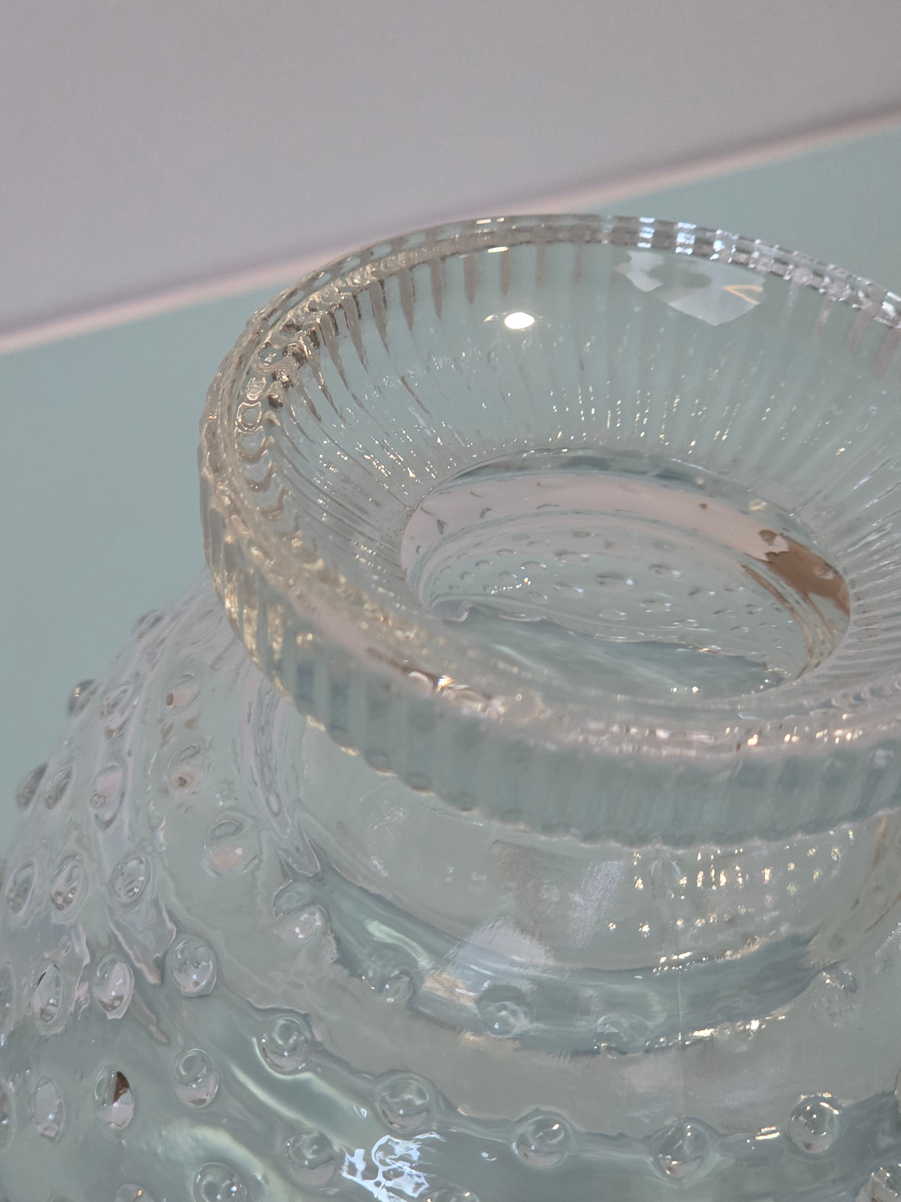 The Sunday Table — Hobnail Glass Compote Set of 4