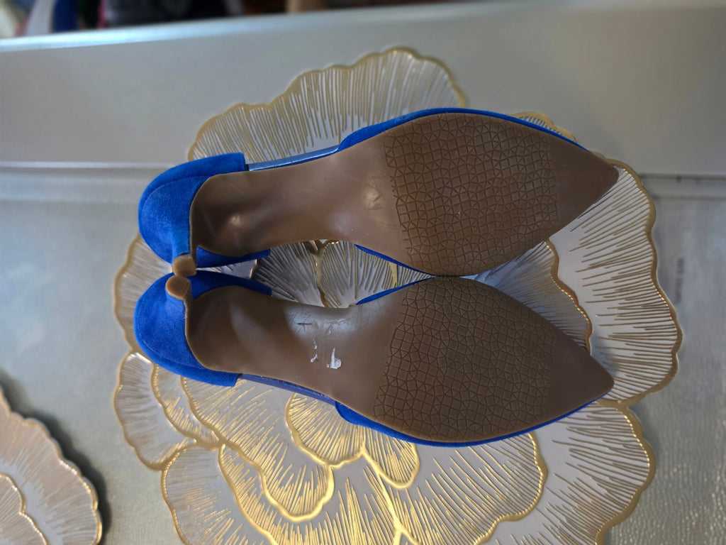 The Indigo Hour — Gomez d’Orsay Pump in Cobalt Suede