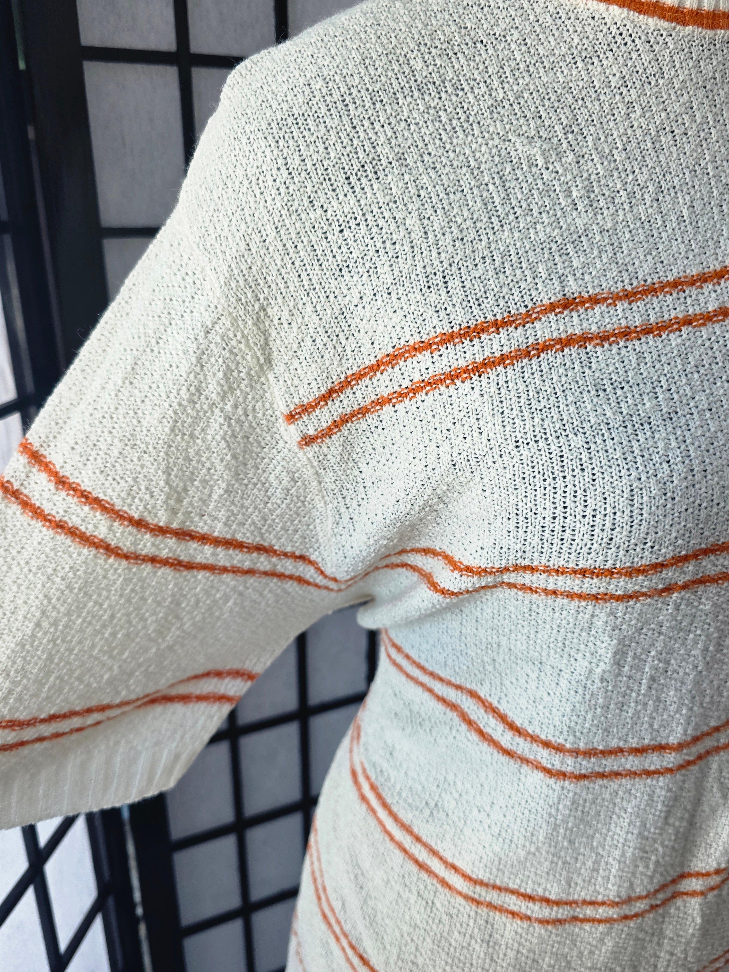 Effortlessly Striped Knit Pullover