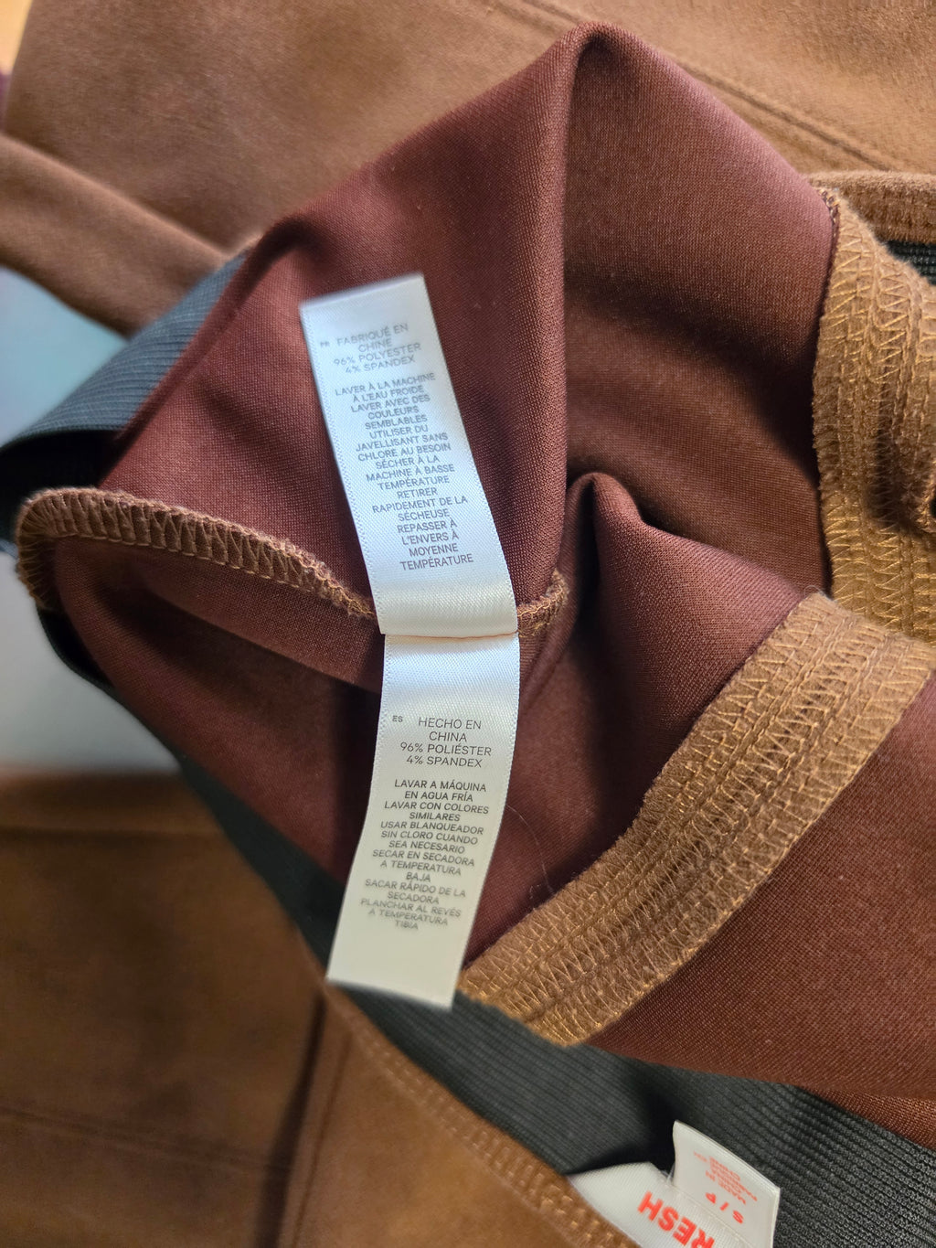 Cognac Is the Answer — Joe Fresh Faux Suede Leggings