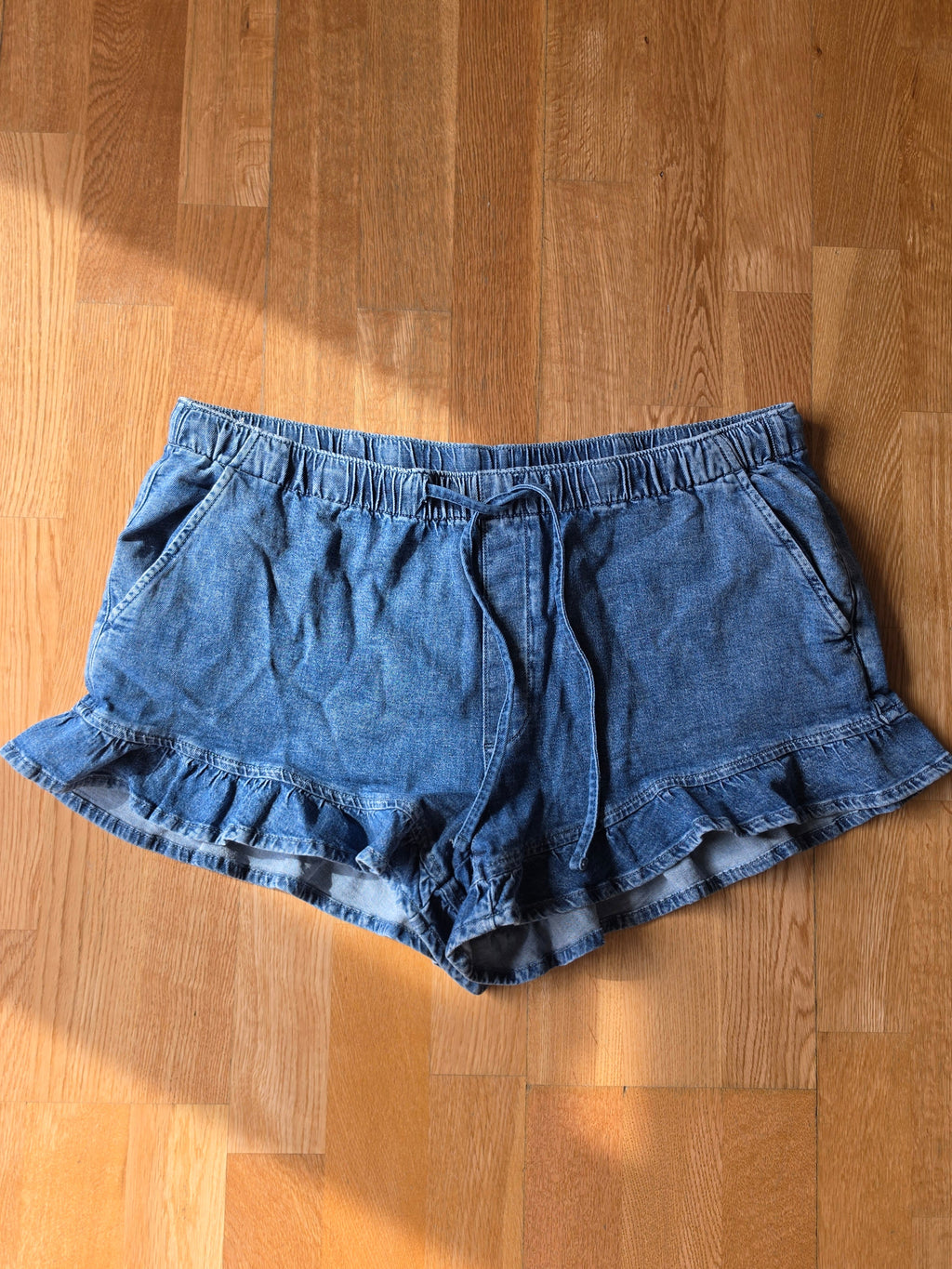 The Sweet Escape Ruffle Denim Short