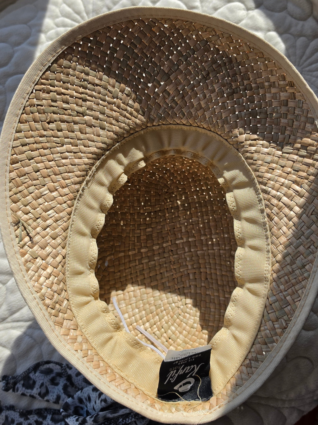 The Wild Brim — Karfil Straw Boater with Leopard Scarf