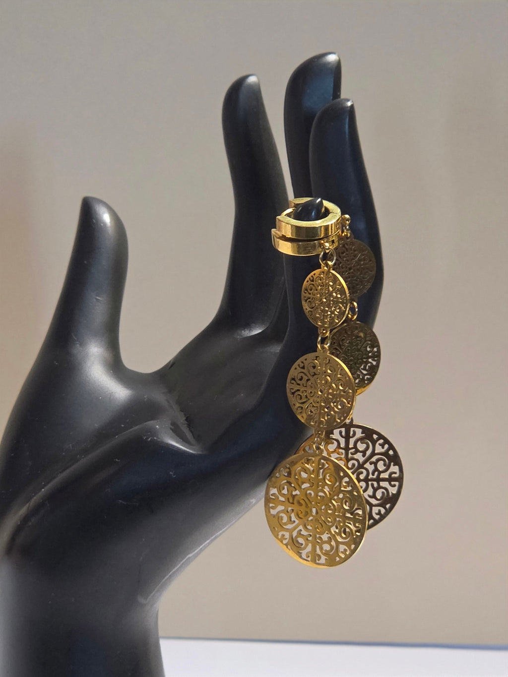 Golden Reverie — Cascading Filigree Medallion Drop Earrings
