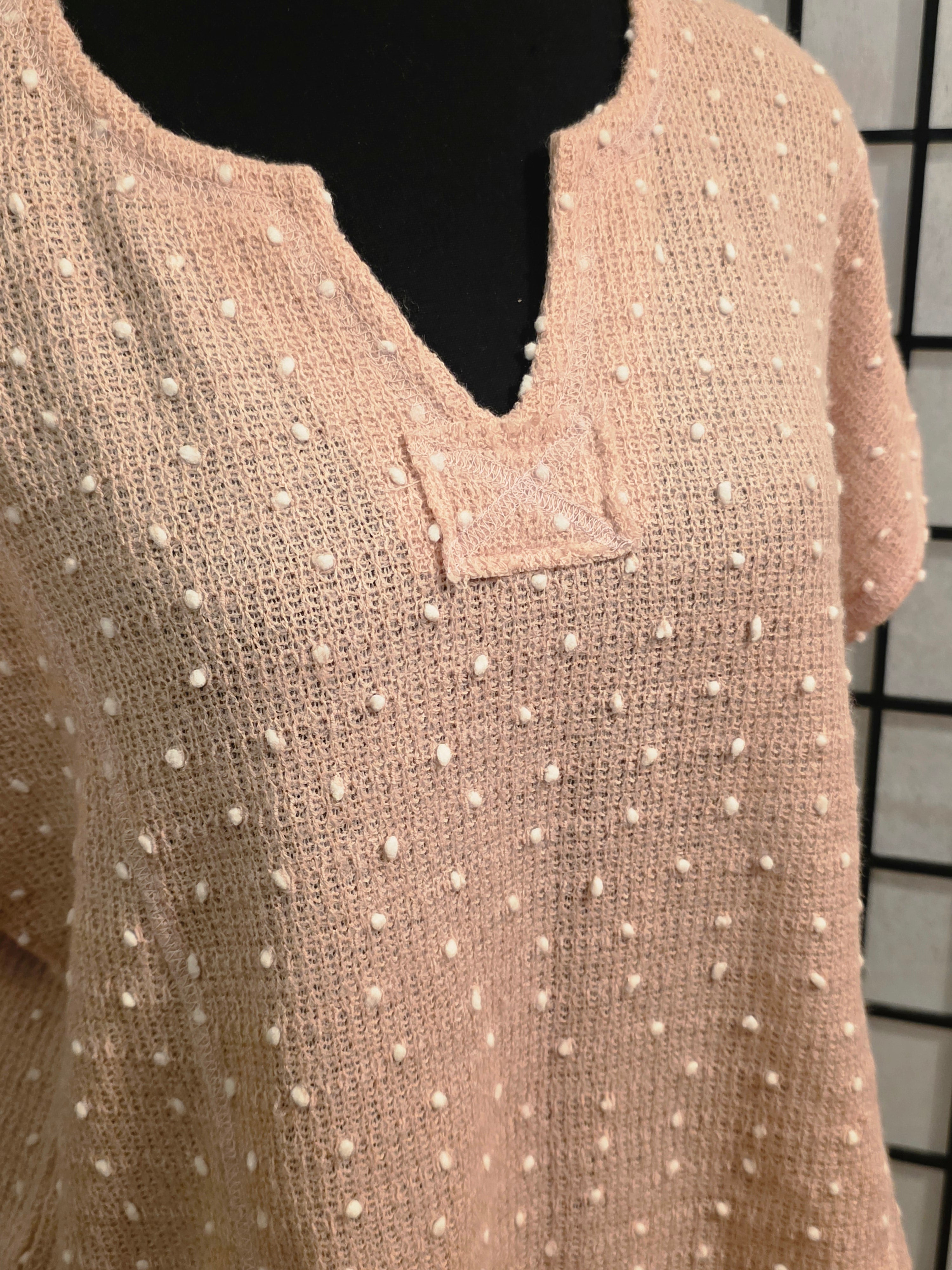 Whispered Blush Pearl-Kissed Knit