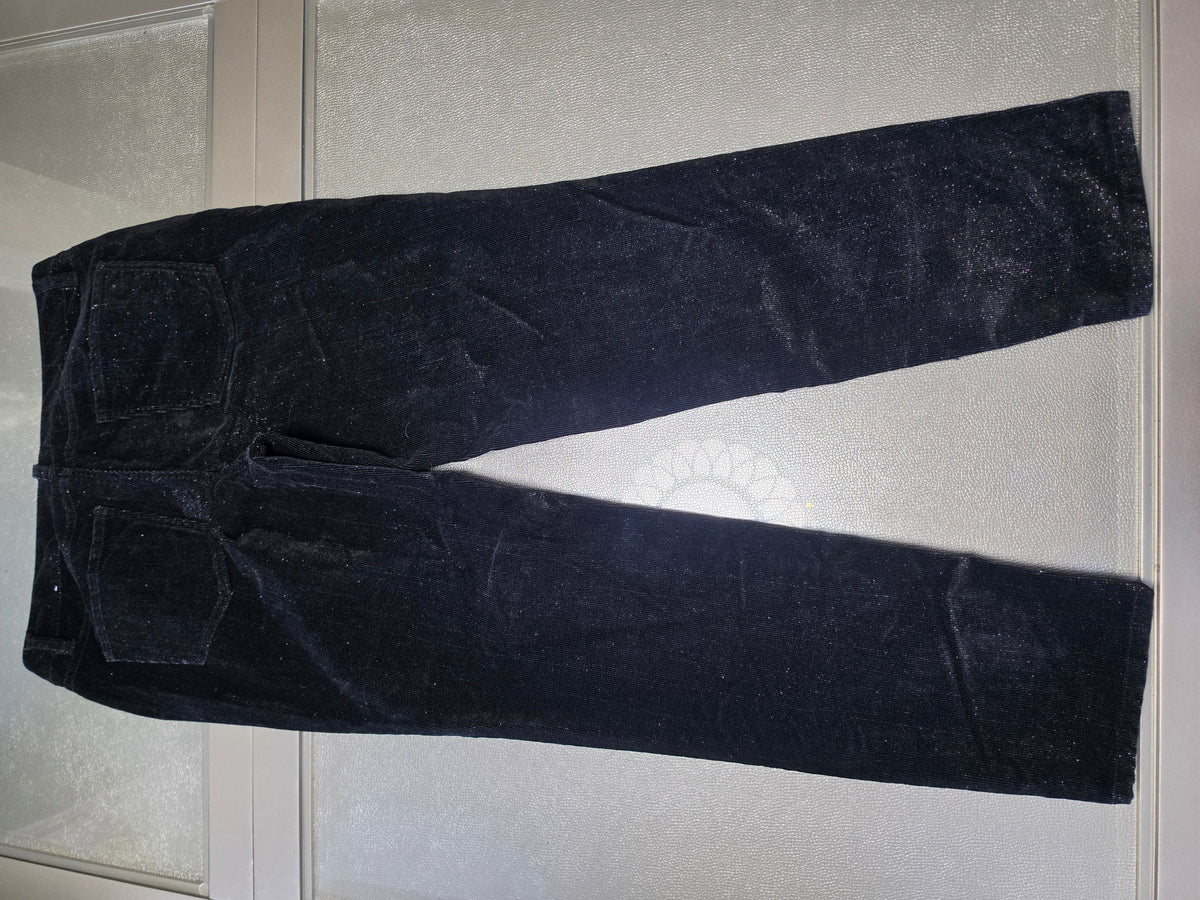 The Starlit Silhouette Pant — Talbots Black Velvet