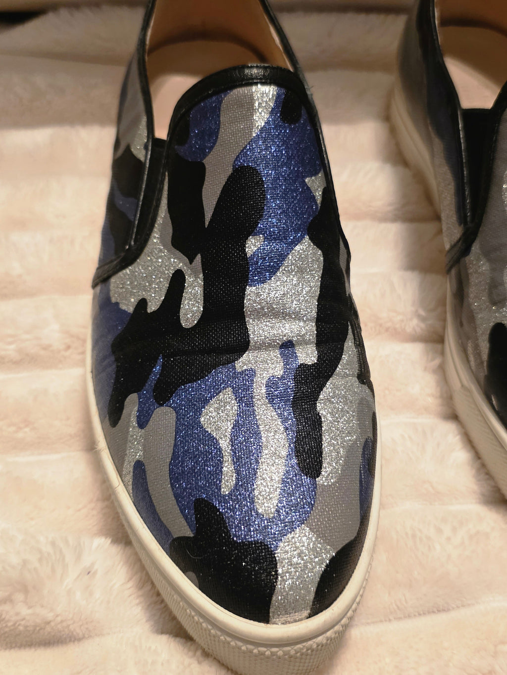 Midnight Camo Slip-Ons by Pedder Red