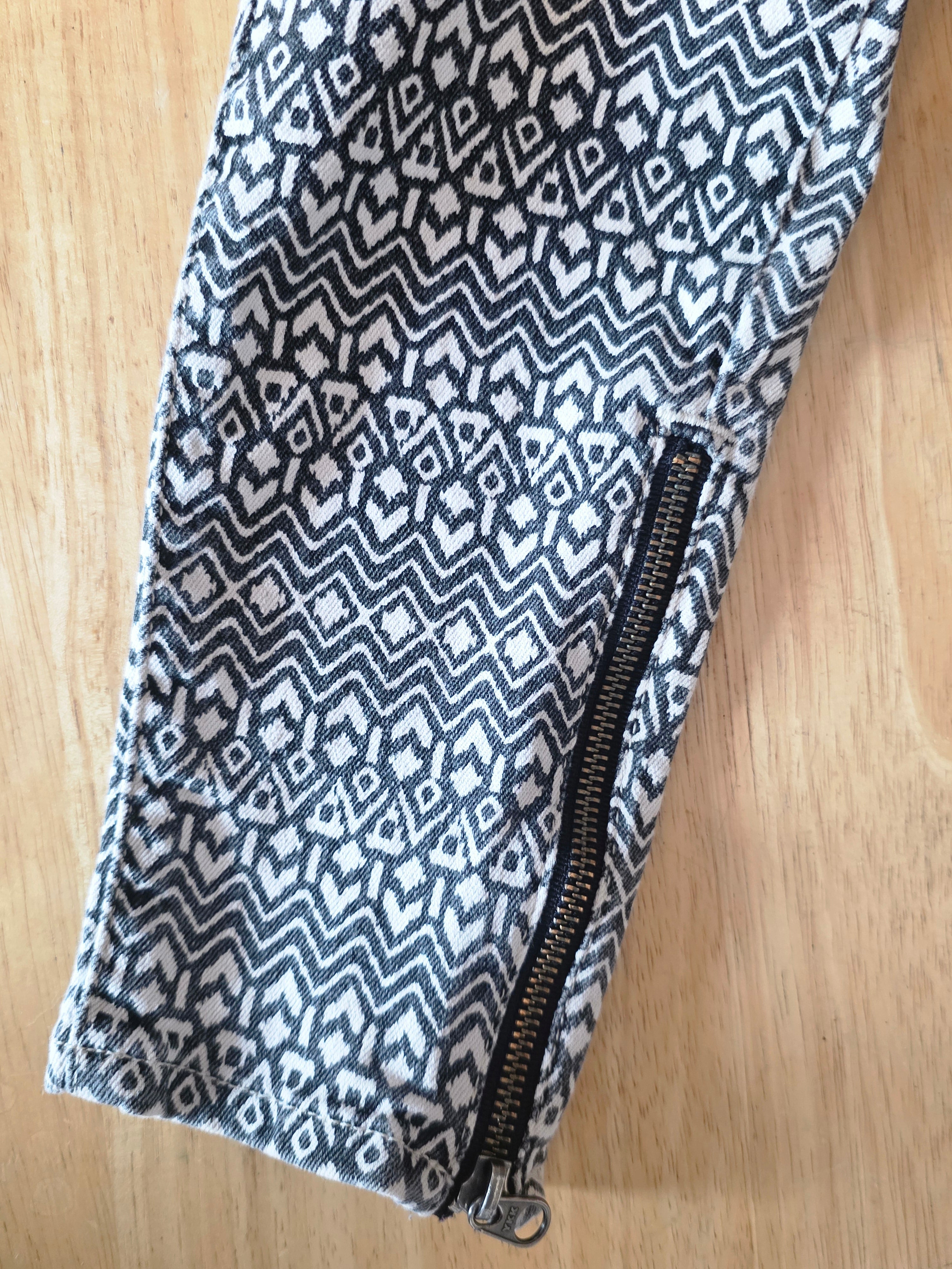 Artfully Woven Geometric Trousers