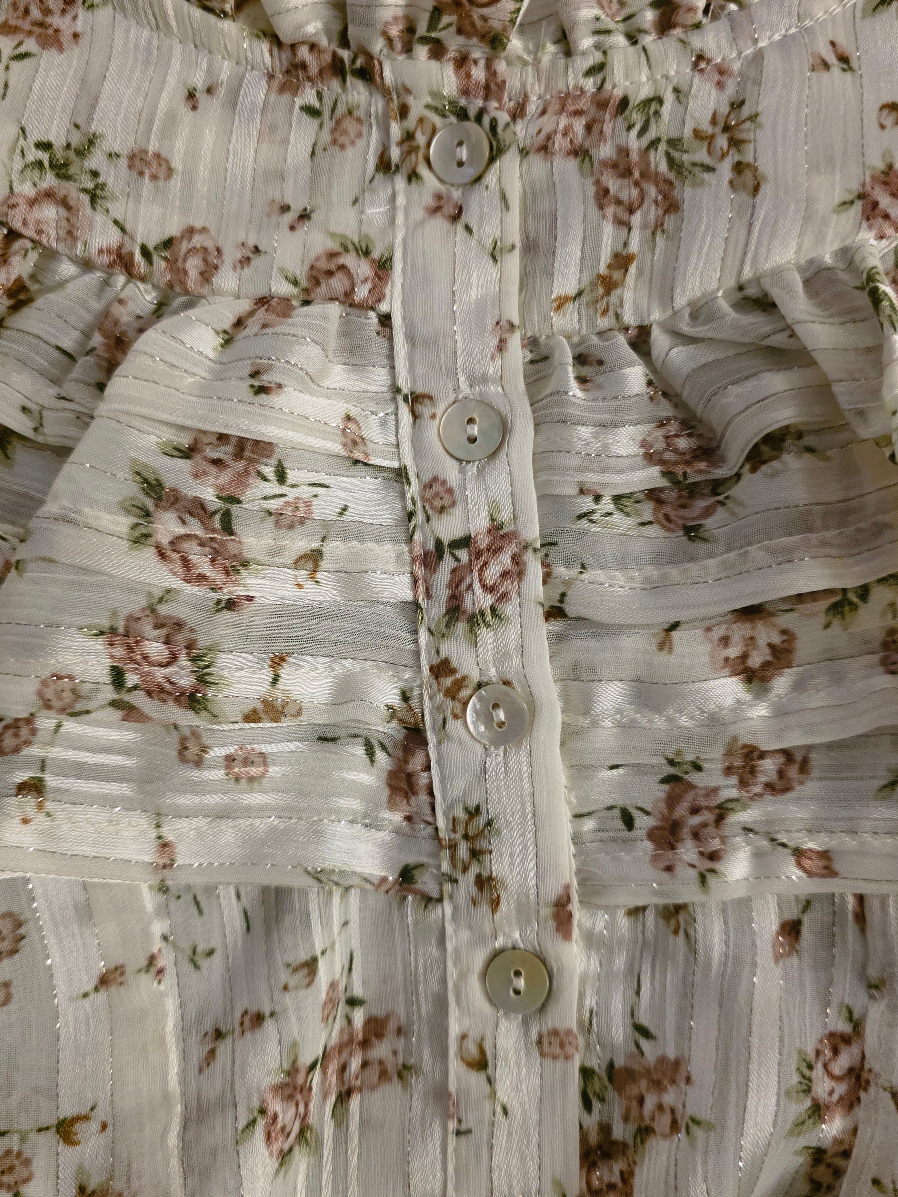 Garden Whispers Peasant Blouse