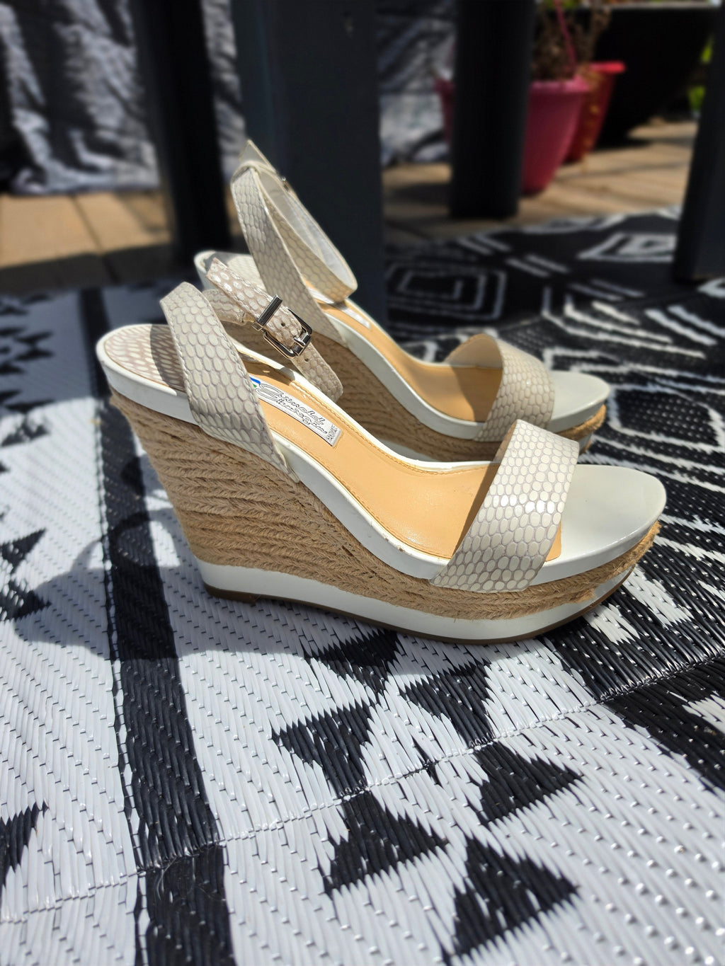 The Amalfi Afternoon — Ivory Handmade Espadrille Wedge