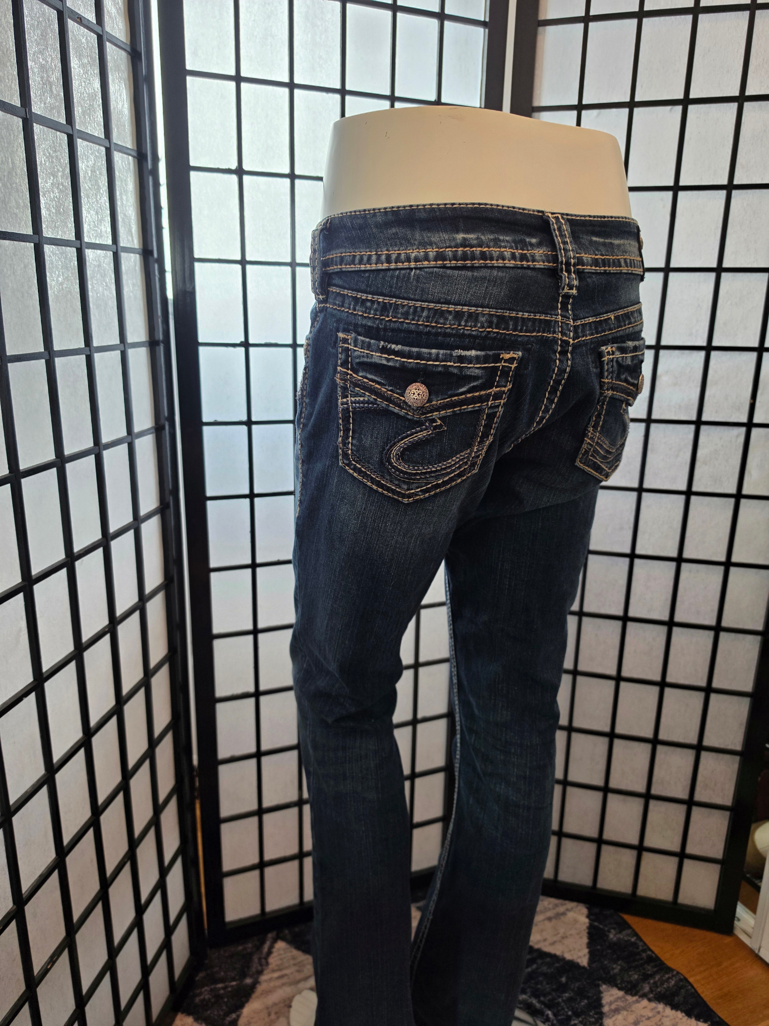 Whispered Elegance Slim Boot Denim