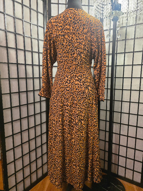 Wildly Enchanted Leopard Wrap Dress
