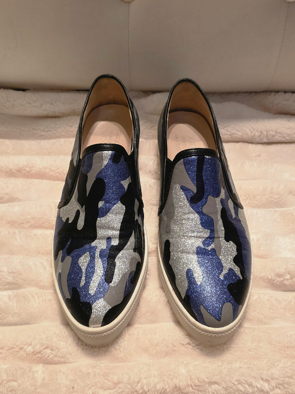Midnight Camo Slip-Ons by Pedder Red