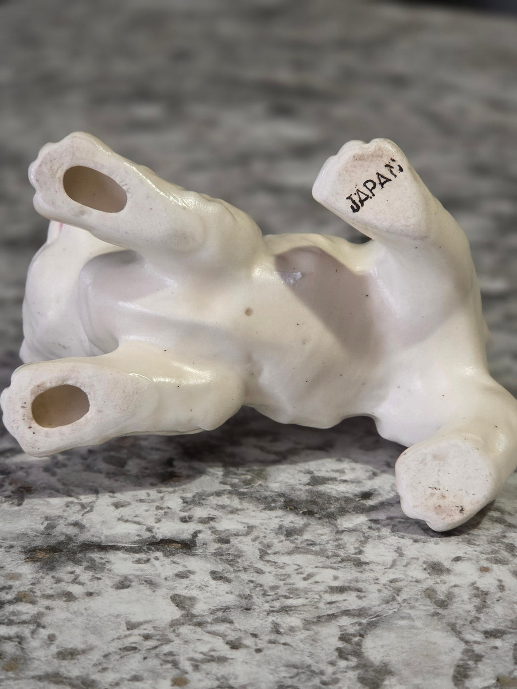 The Mischief & Moonlight Kitten — Vintage Japanese Porcelain Tabby Figurine
