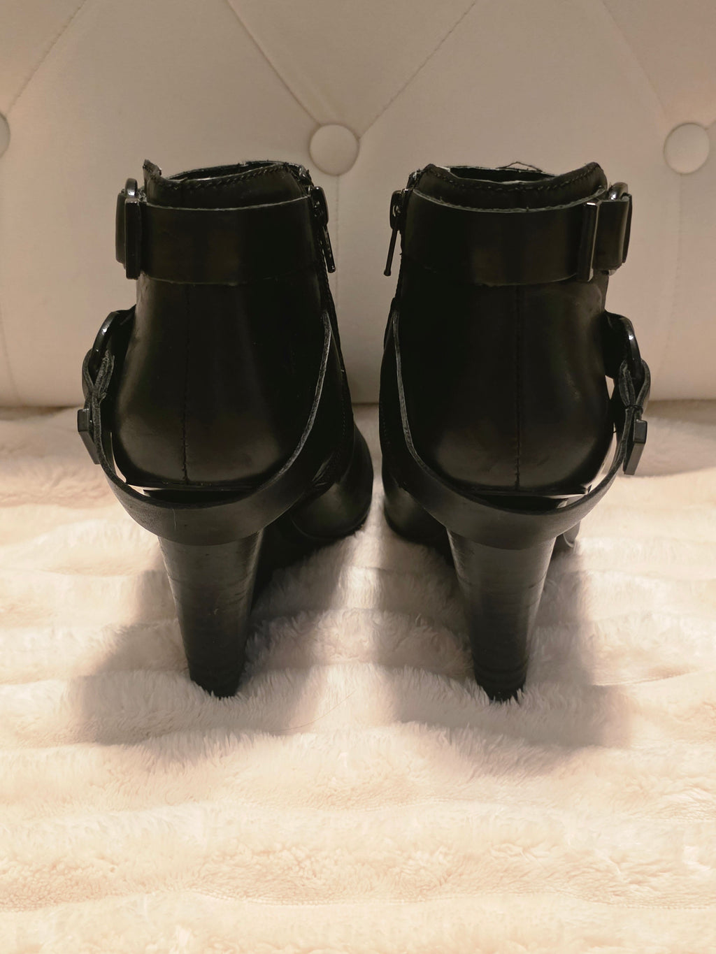 Noir Buckle Ankle Booties by Nine West