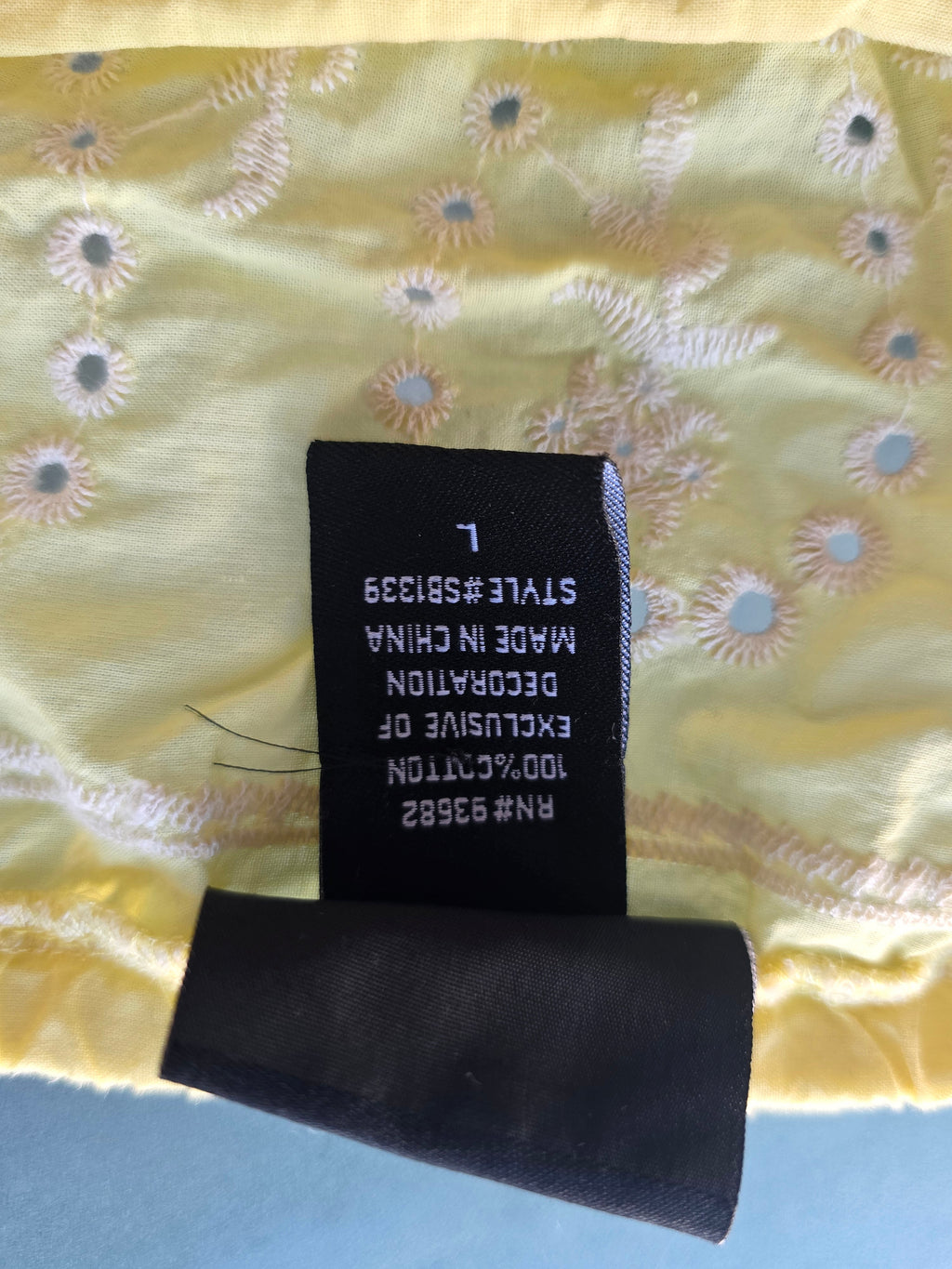 Luminously Embroidered Eyelet Blouse