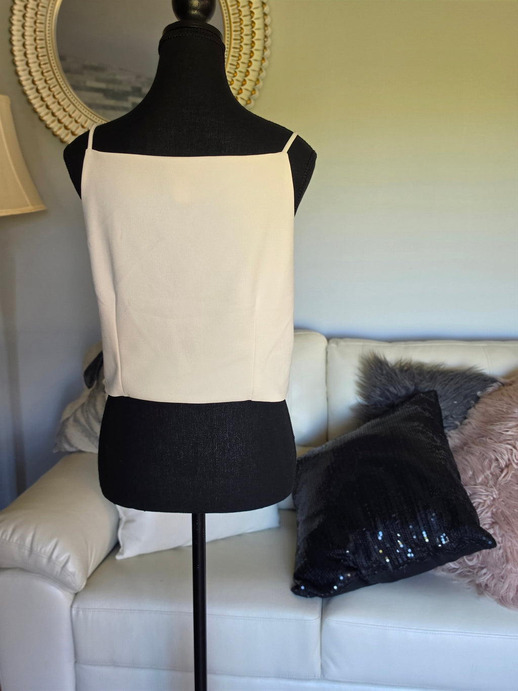 The Ivory Button Cami