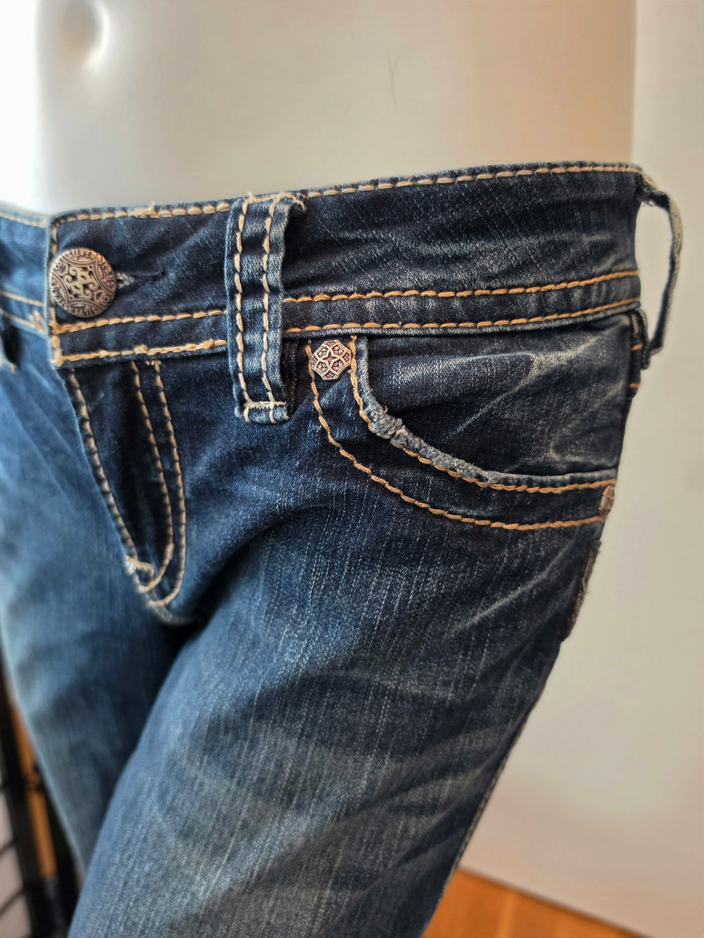 Whispered Elegance Slim Boot Denim