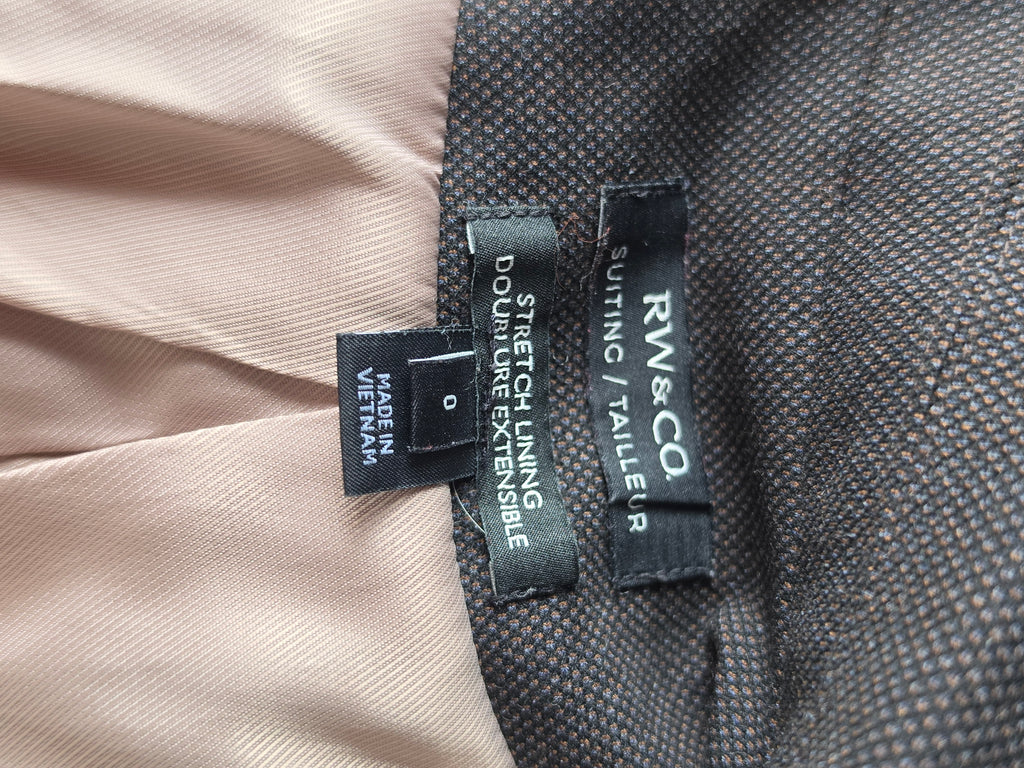 The Boardroom Noir Blazer — RW&Co. Technical Suiting | Size 0