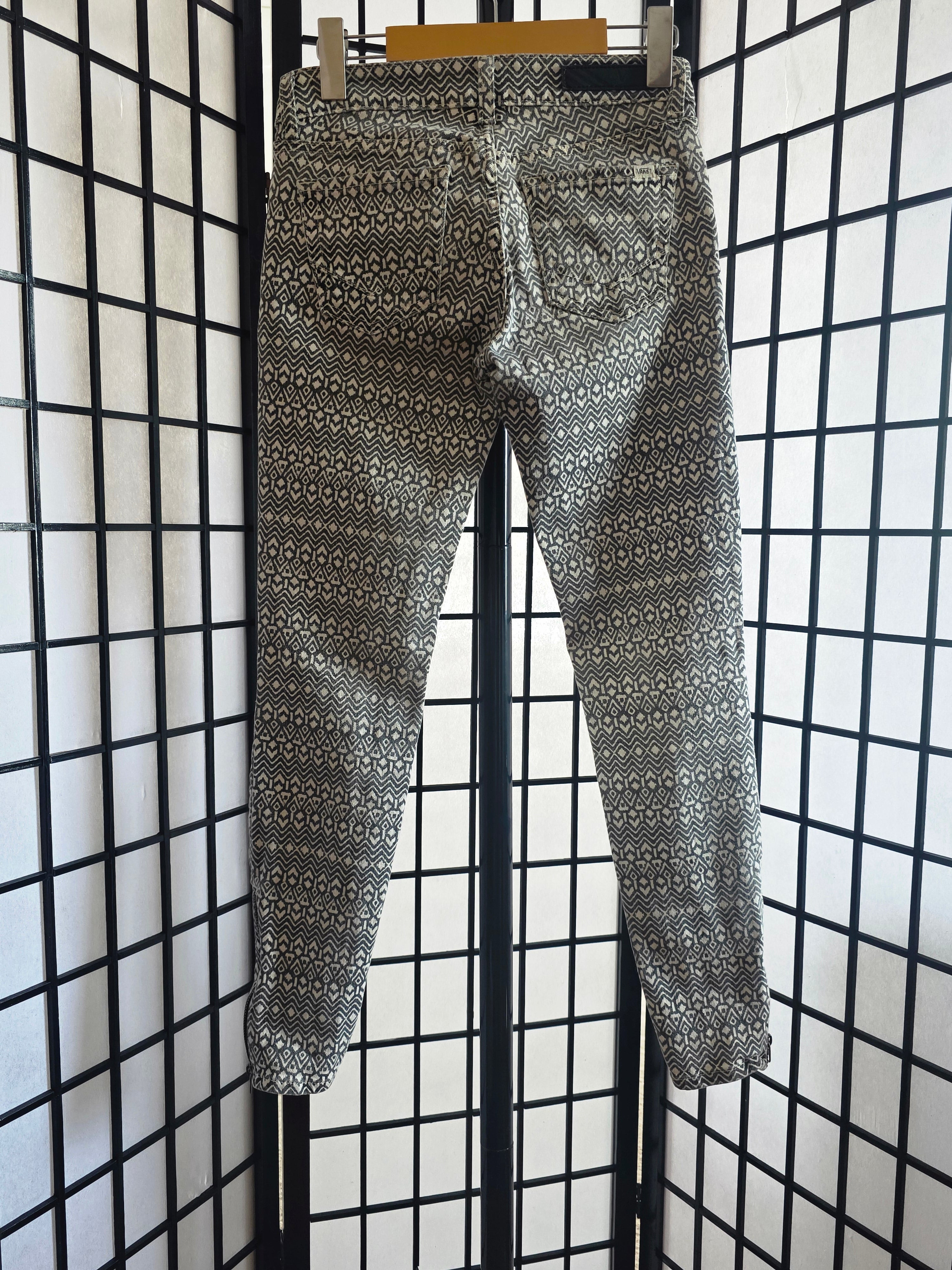 Artfully Woven Geometric Trousers
