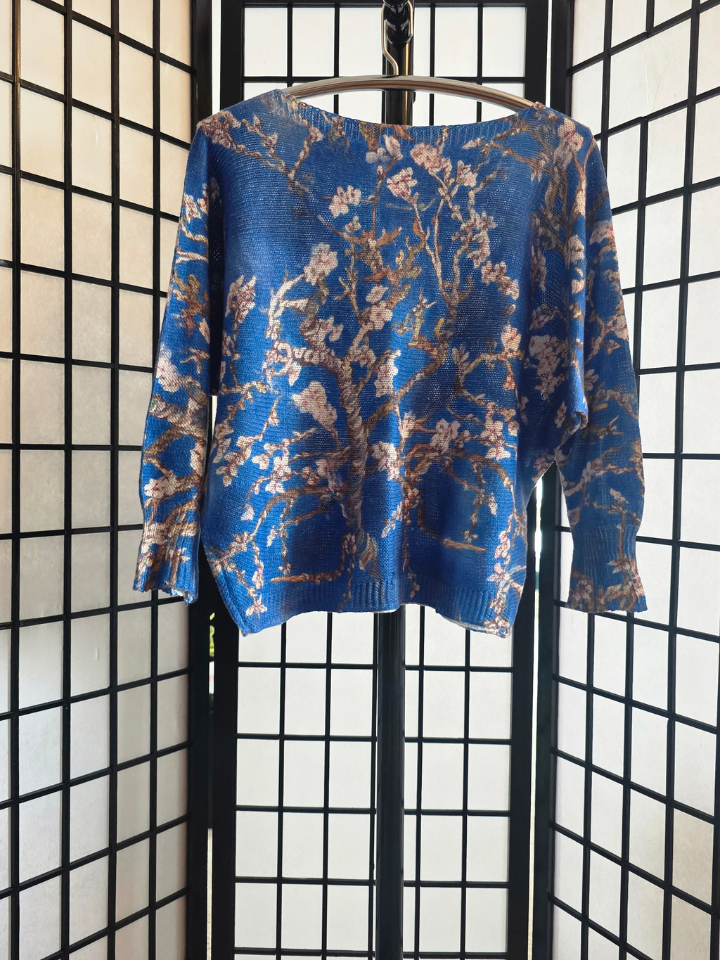 Azure Blossom Sweater