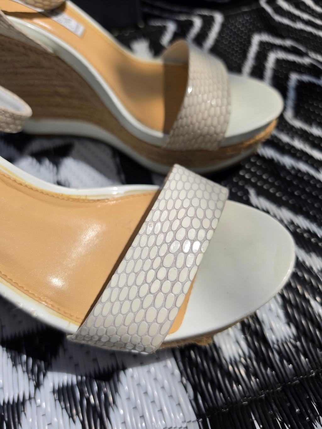 The Amalfi Afternoon — Ivory Handmade Espadrille Wedge