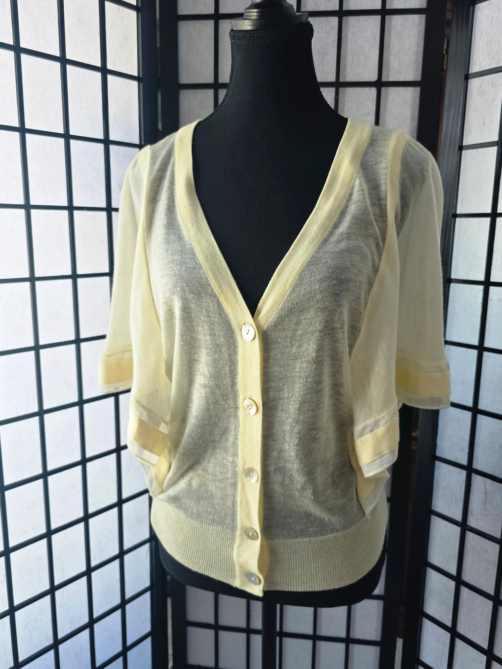 Ethereally Sheer Knit Cardigan
