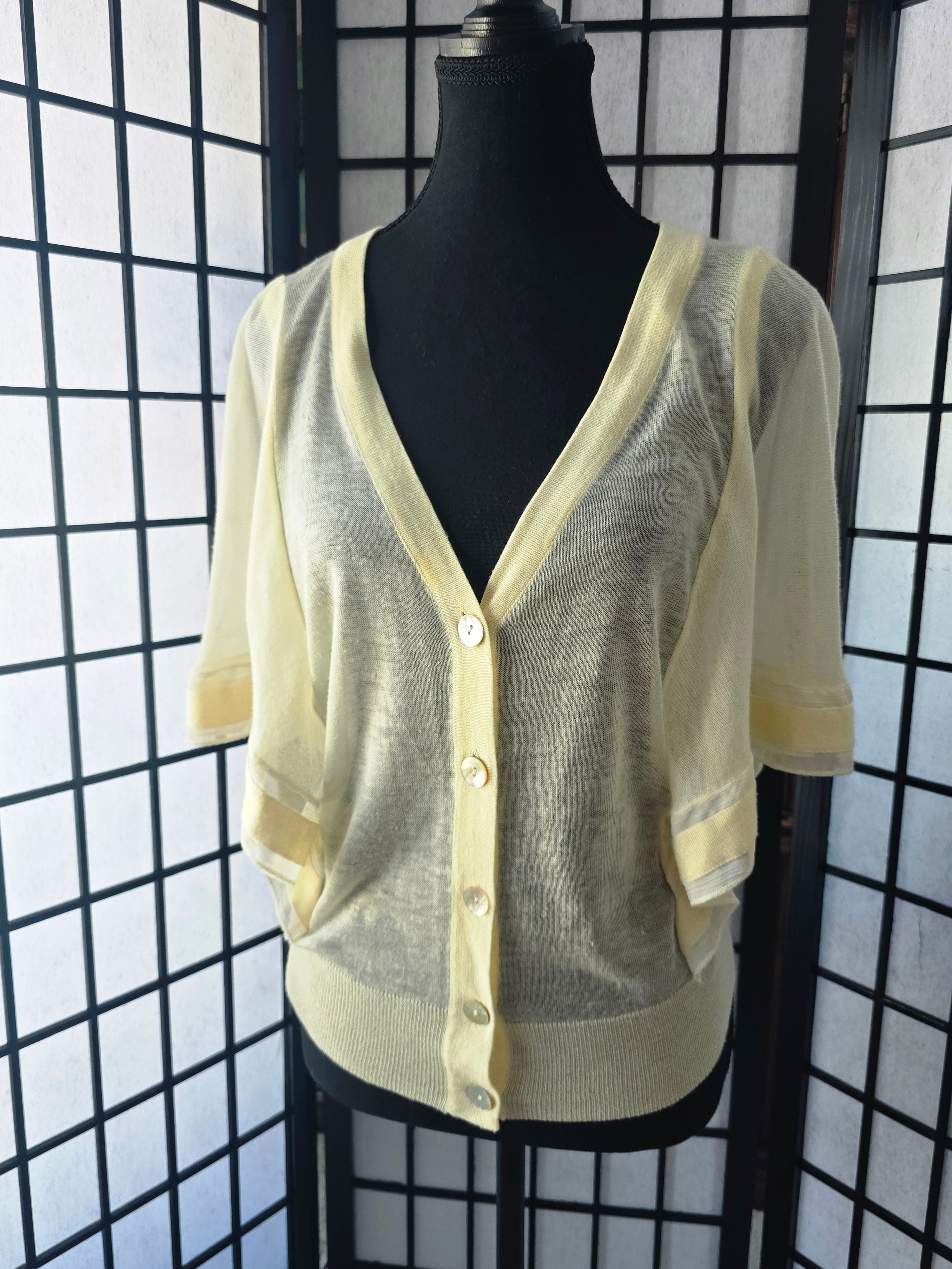 Ethereally Sheer Knit Cardigan