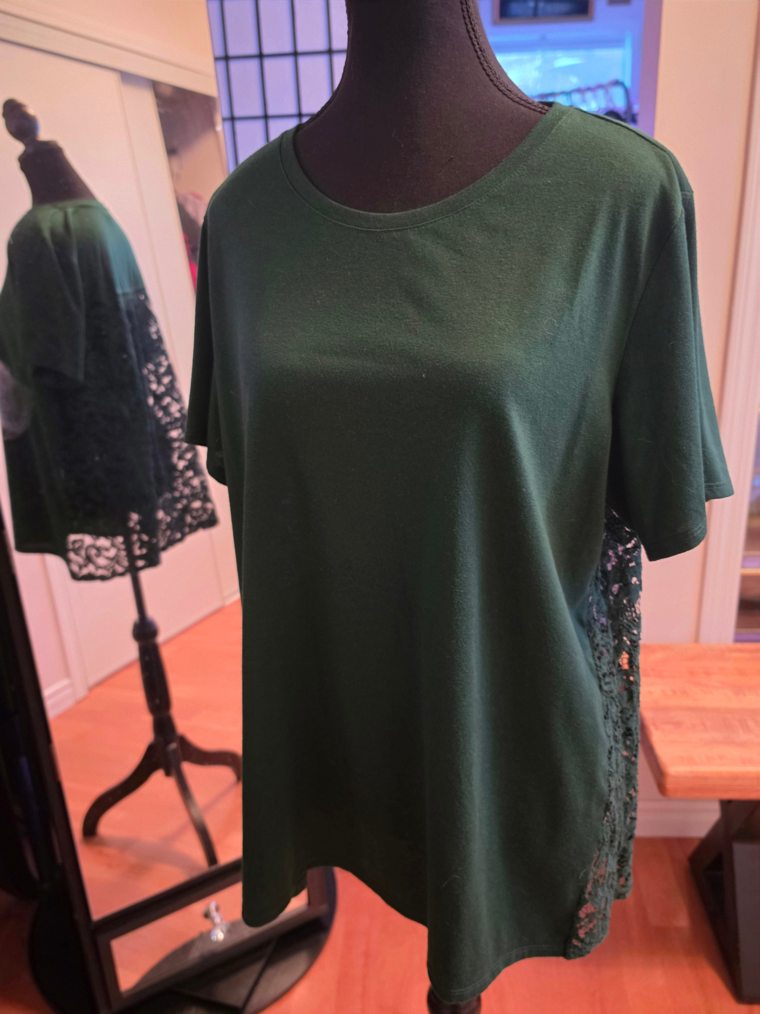 Forest Lace Detail Top