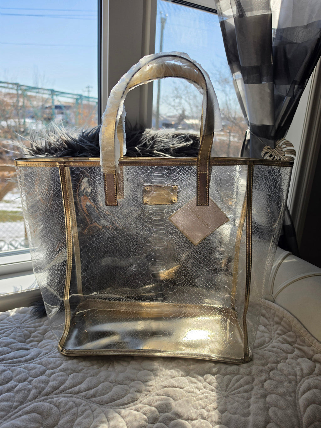 The Gold Standard — Michael Kors Clear PVC Tote