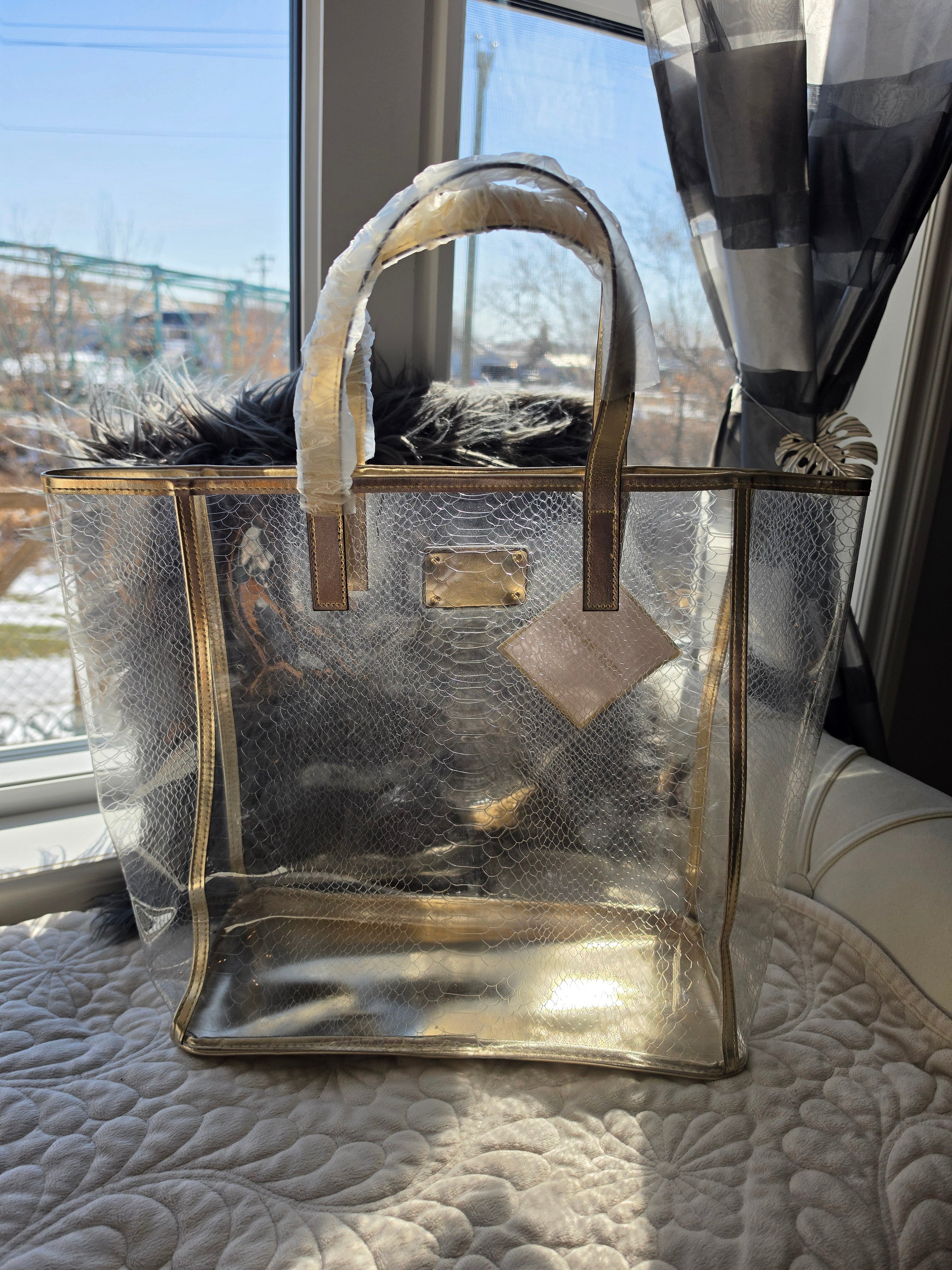 The Gold Standard — Michael Kors Clear PVC Tote