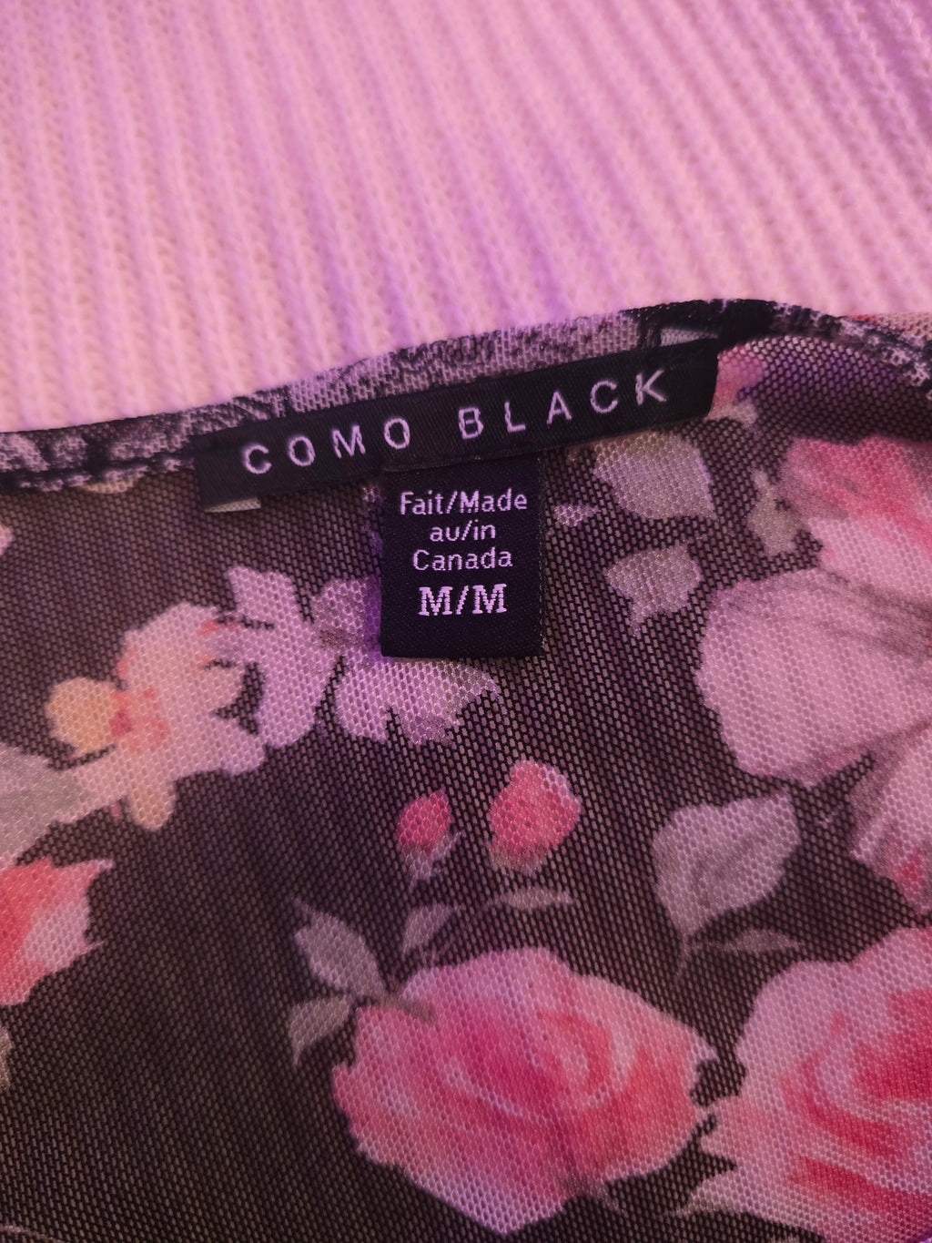 Noir Garden Mesh Tunic