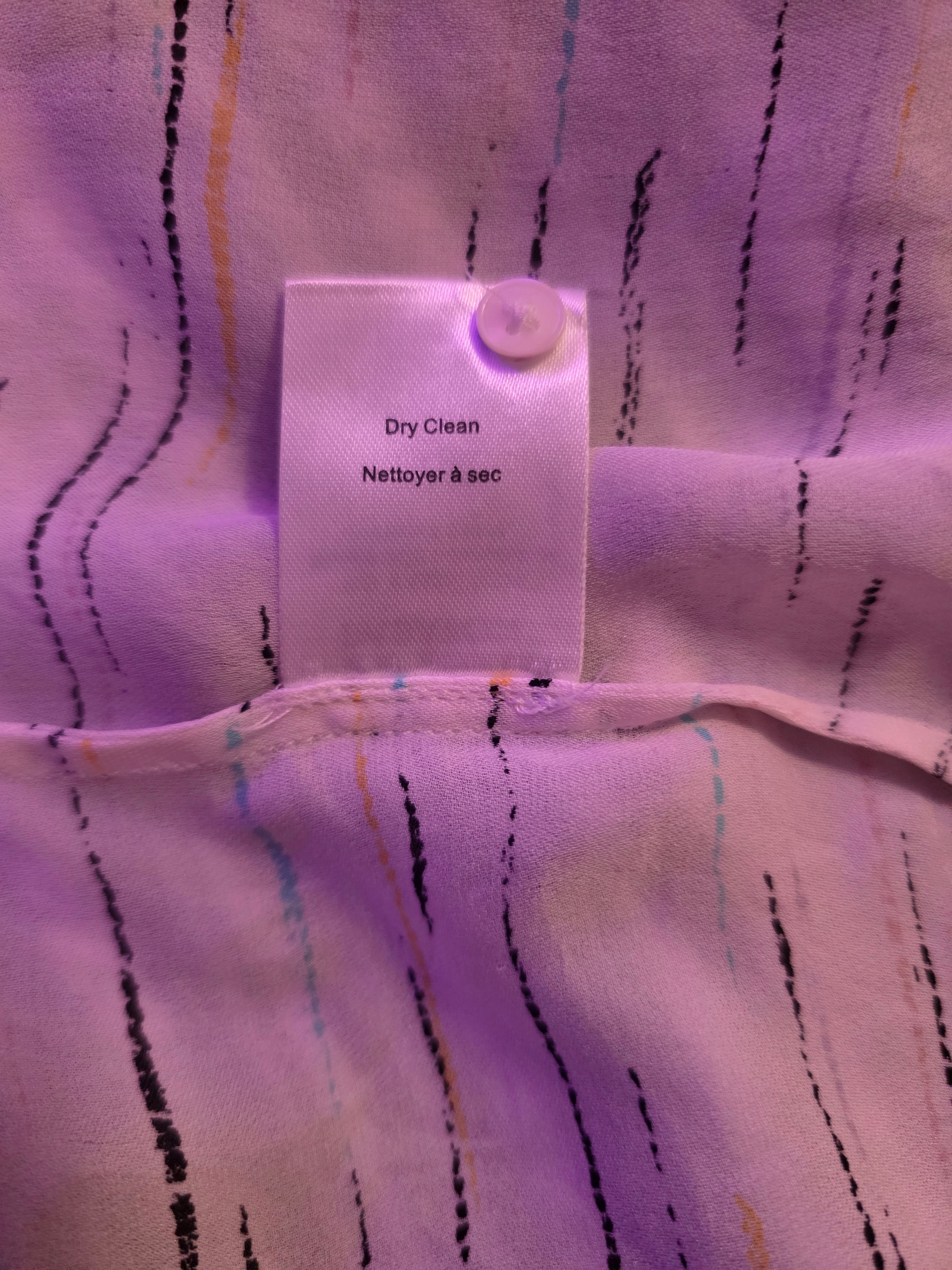 Painted Lines Silk Blouse