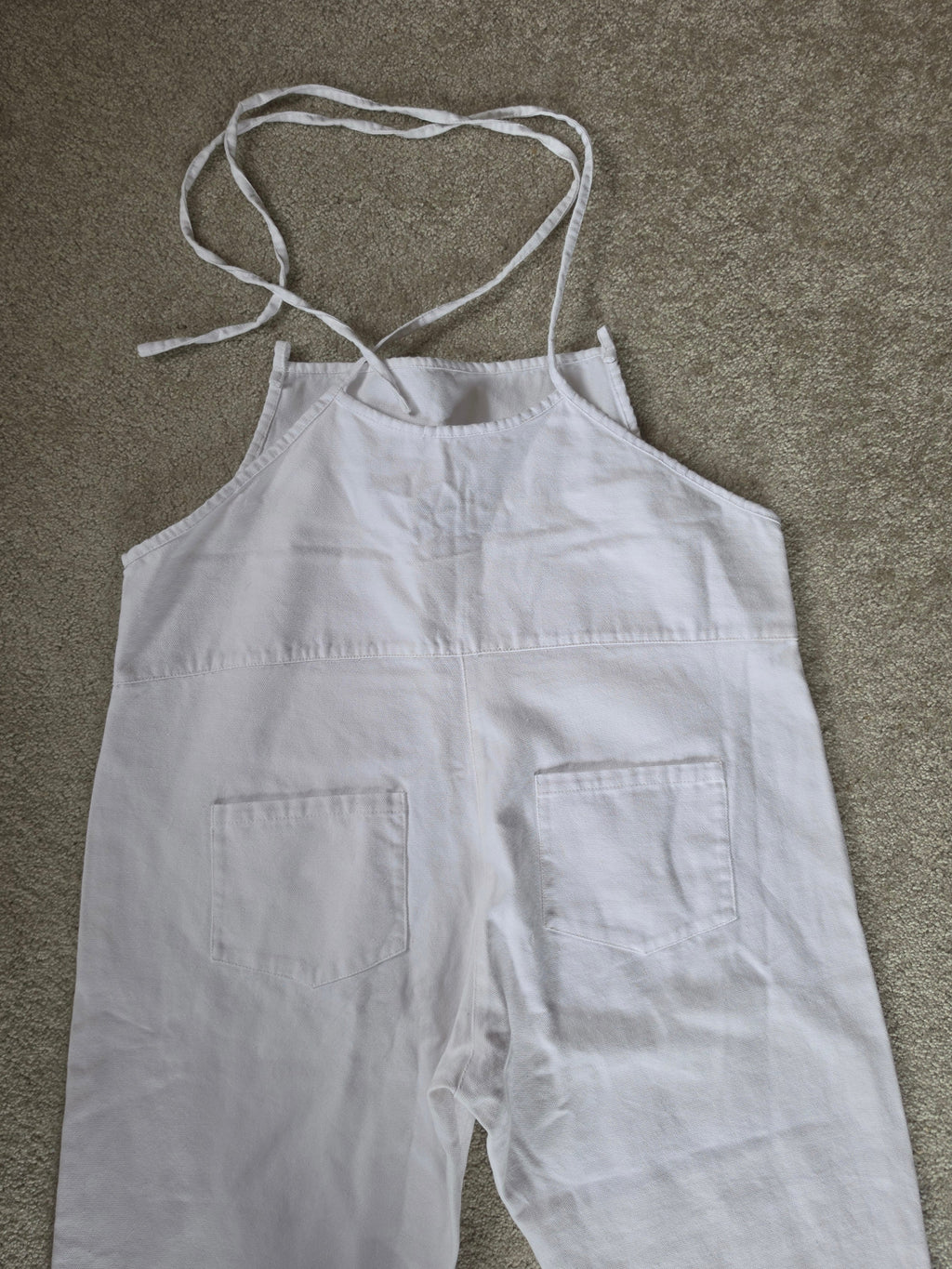 The Universe Has Your Back — White Halter Jumpsuit