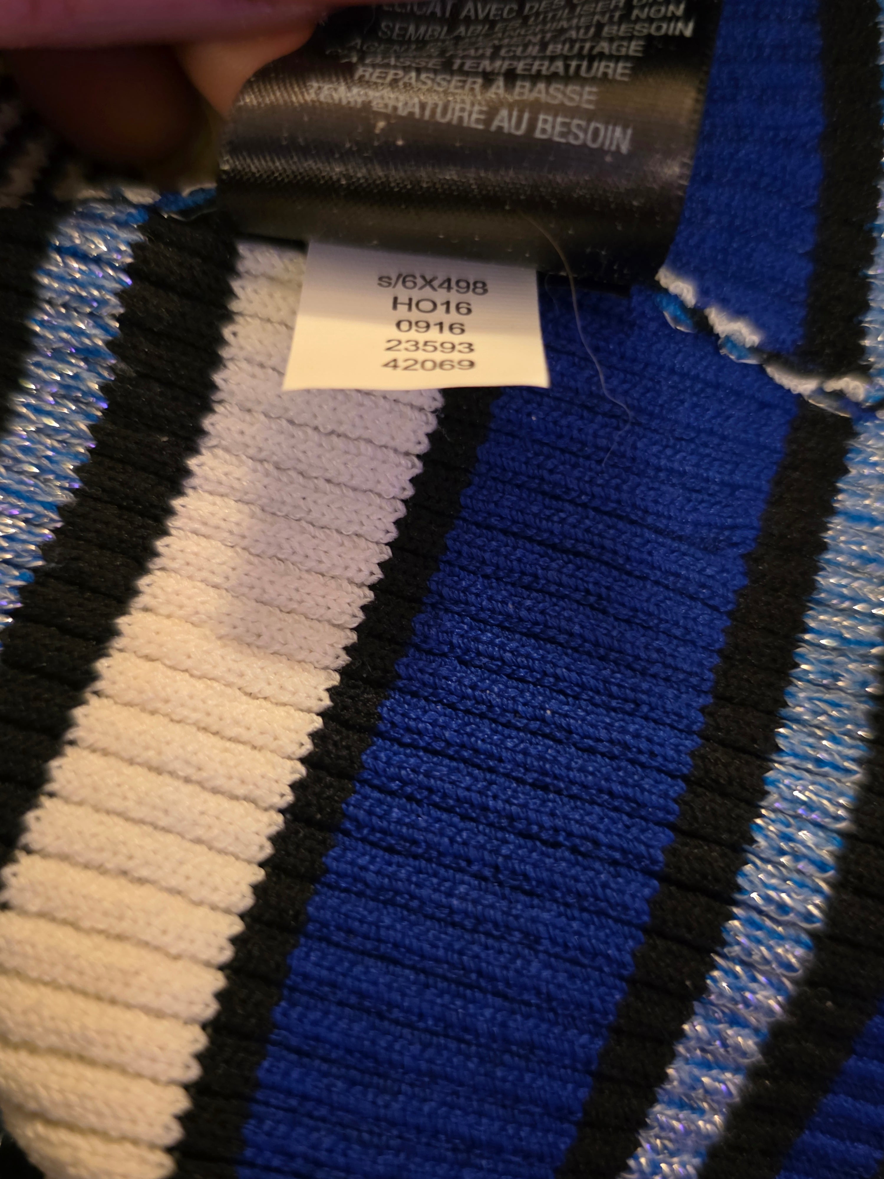 Brilliantly Striped Cobalt Sweater