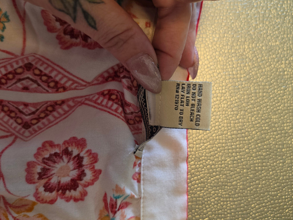 The Soleil Flutter Blouse — Crimson Marigold
