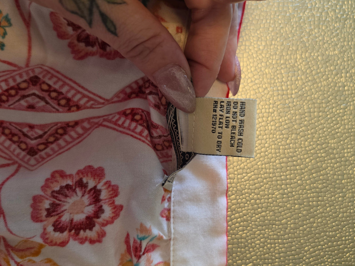 The Soleil Flutter Blouse — Crimson Marigold