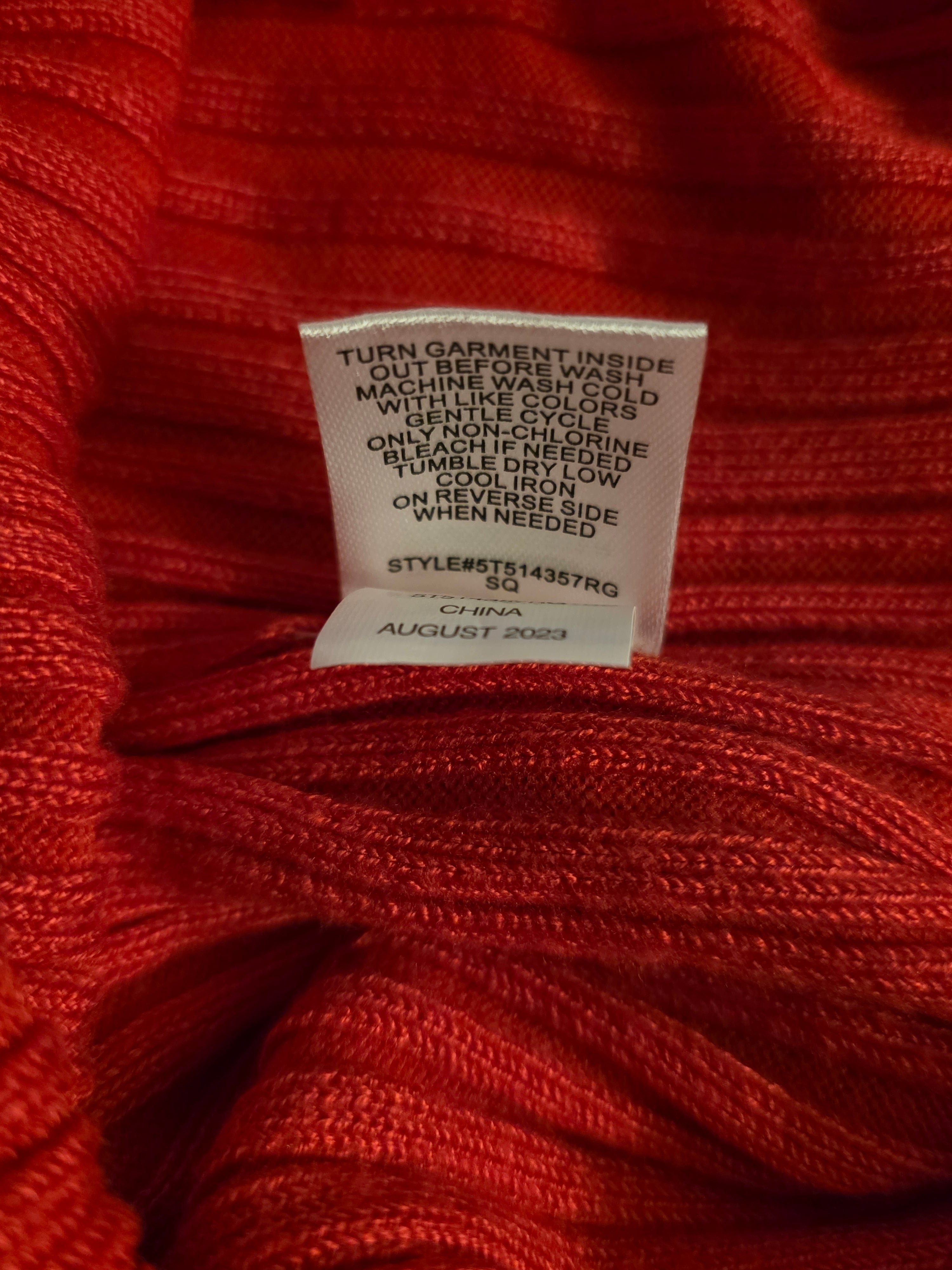 Crimson Reverie Midi Skirt