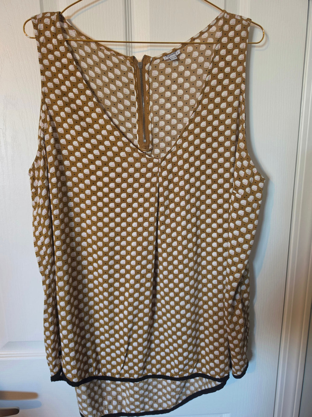 Golden Mosaic Sleeveless Top