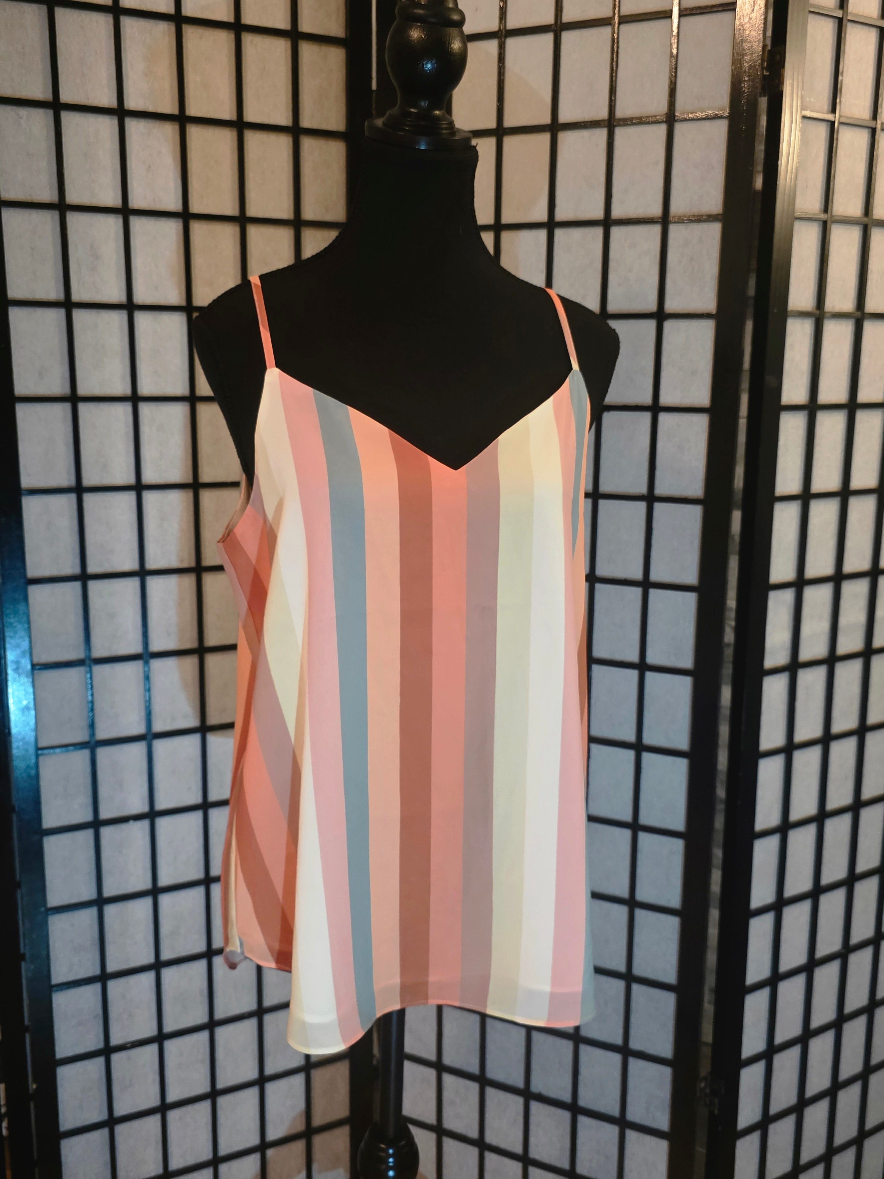 Sunset Sorbet Striped Cami