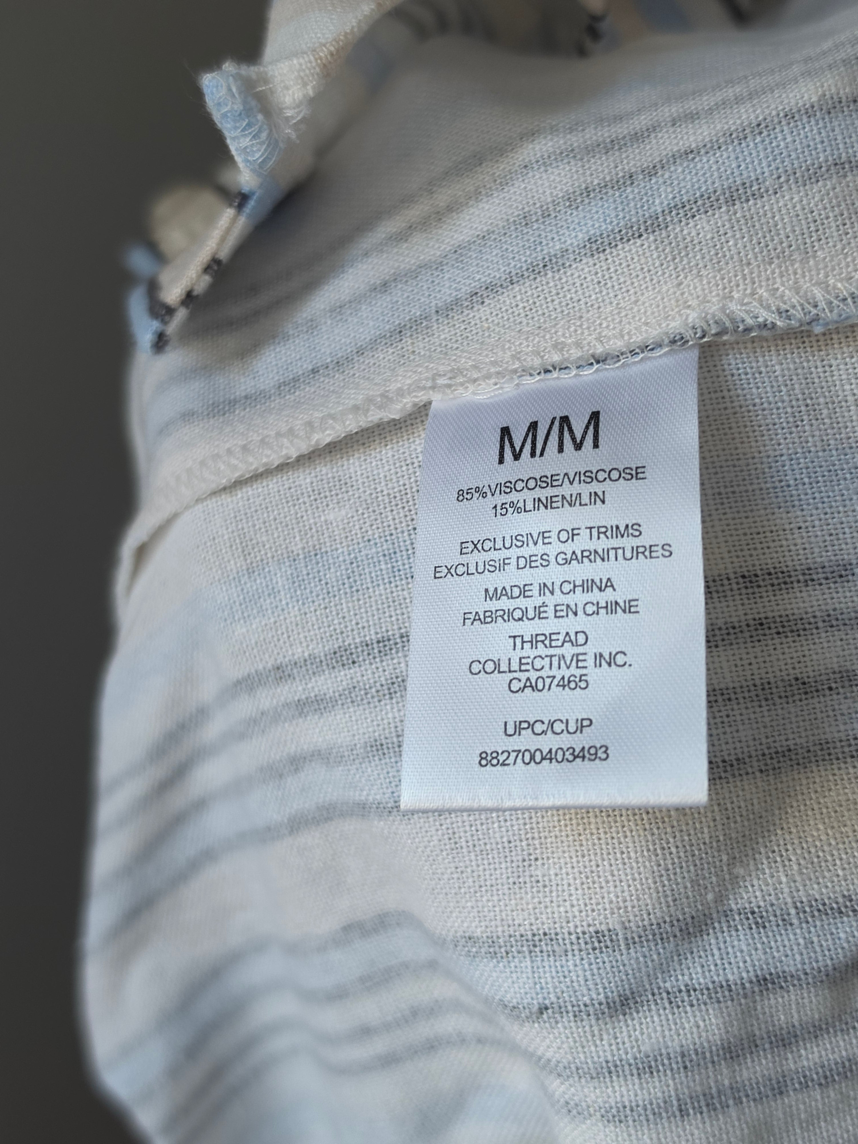 The Ruffle & Stripe — Mexx Sleeveless Babydoll Blouse
