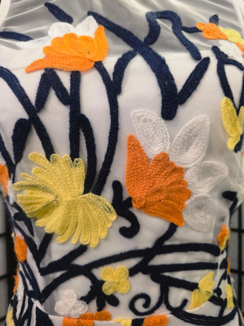 Gracefully Embroidered Floral Dress