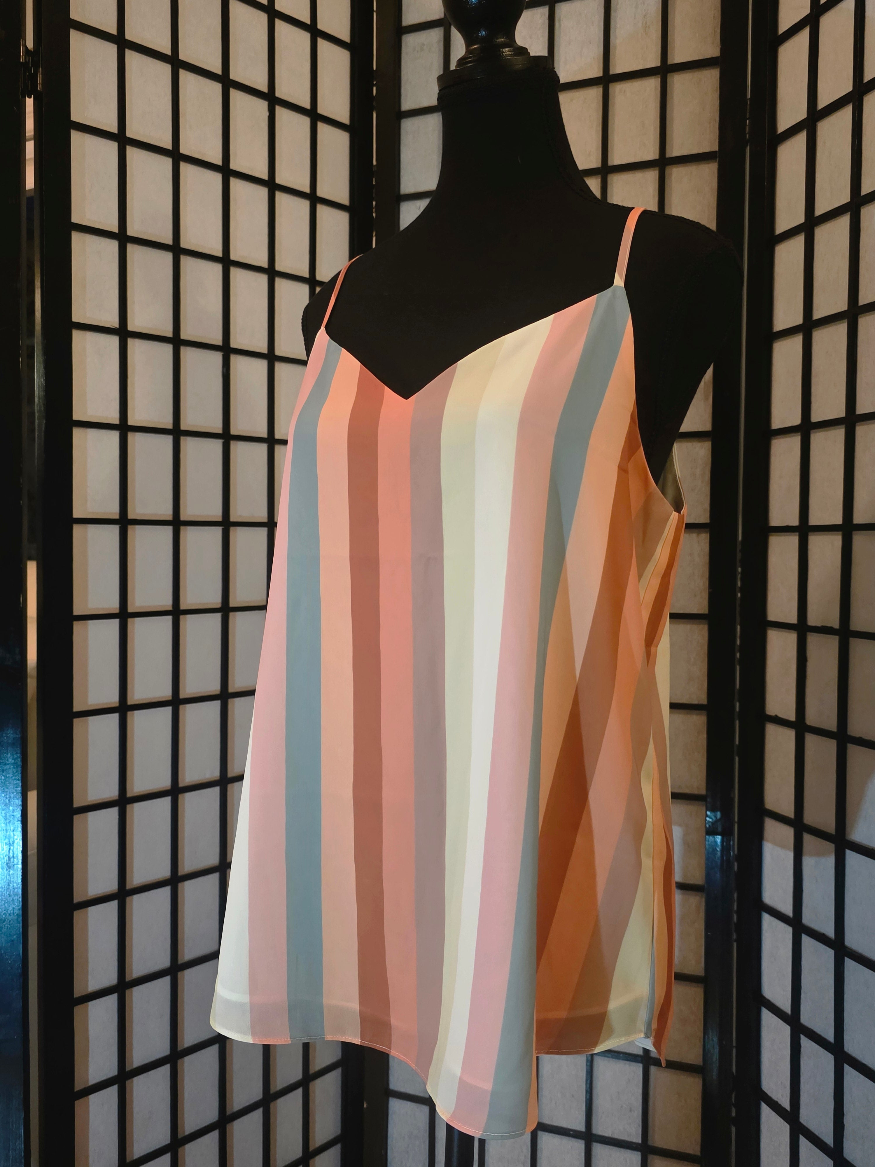 Sunset Sorbet Striped Cami