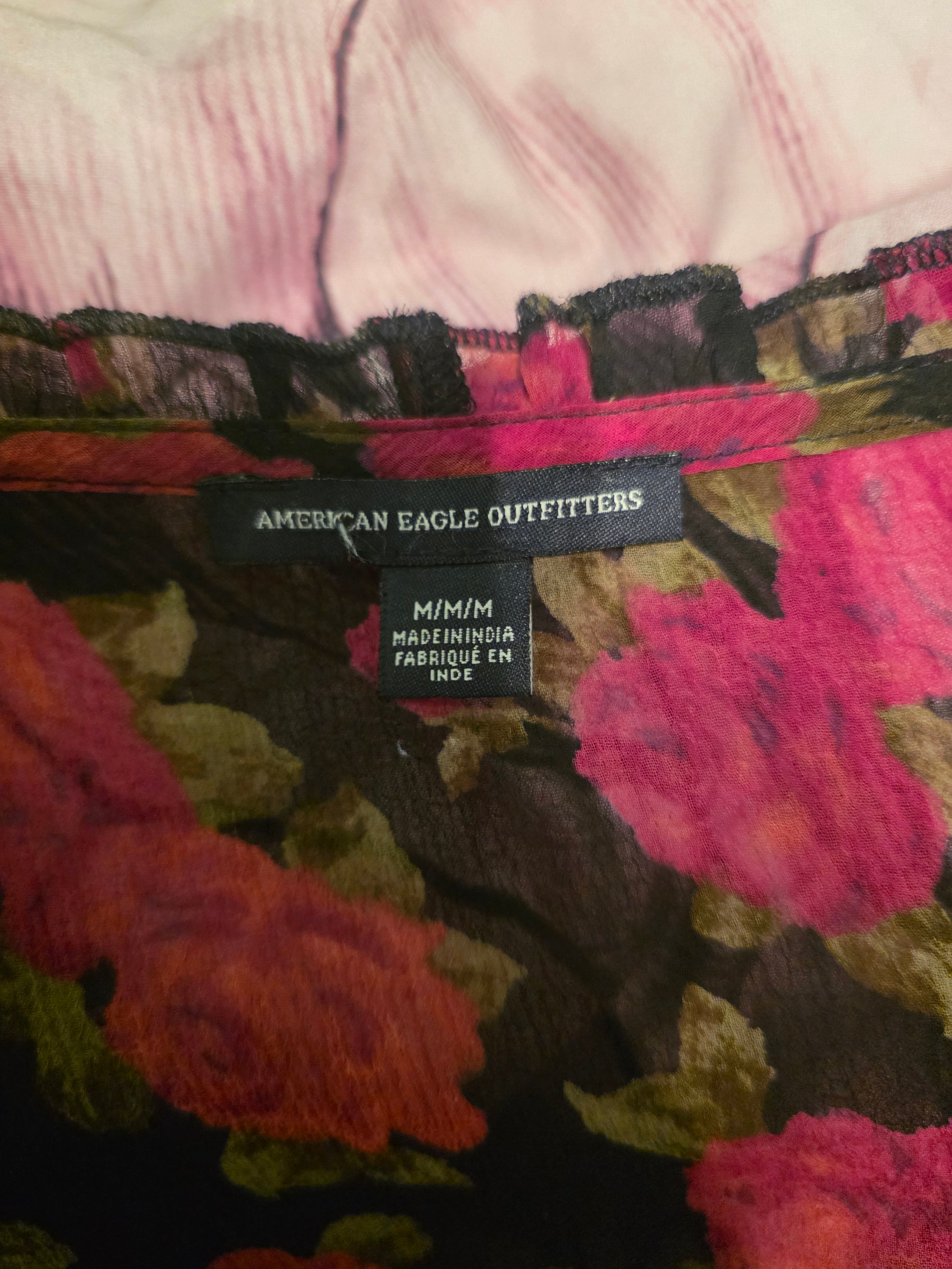 Fuchsia Garden Sheer Blouse