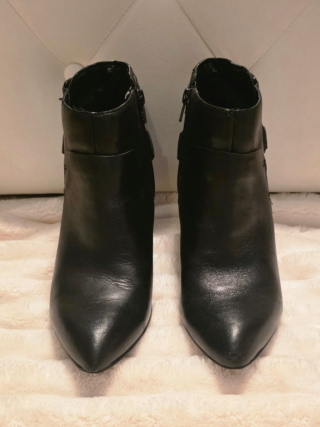 Noir Buckle Ankle Booties by Nine West