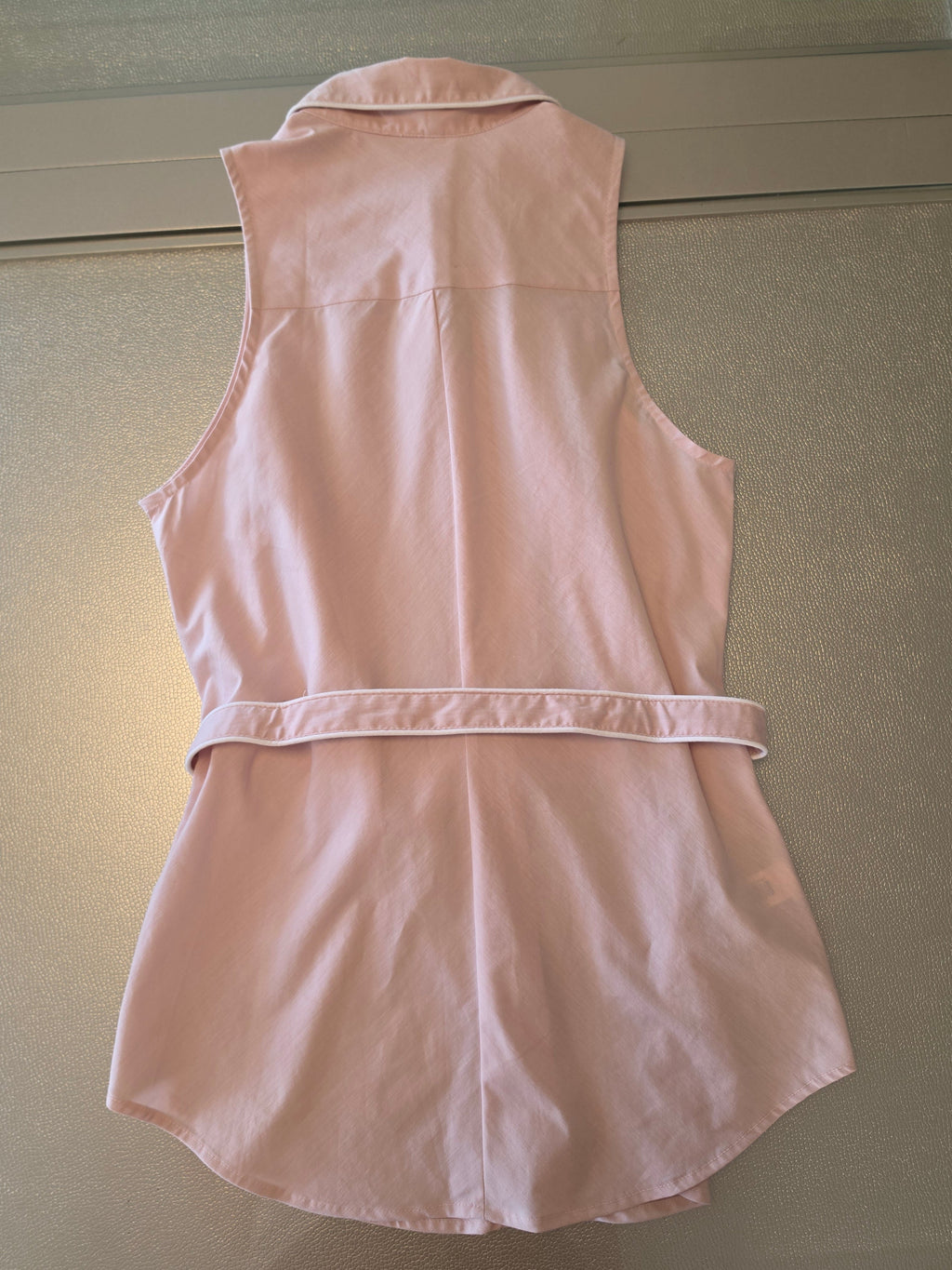 The Roséwater Tie-Back Blouse — Blush