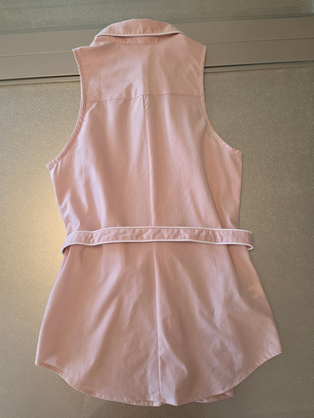 The Roséwater Tie-Back Blouse — Blush